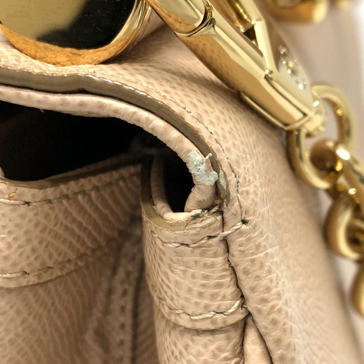 Dolce & Gabbana Beige Leather Shoulder Bag (Pre-Owned)