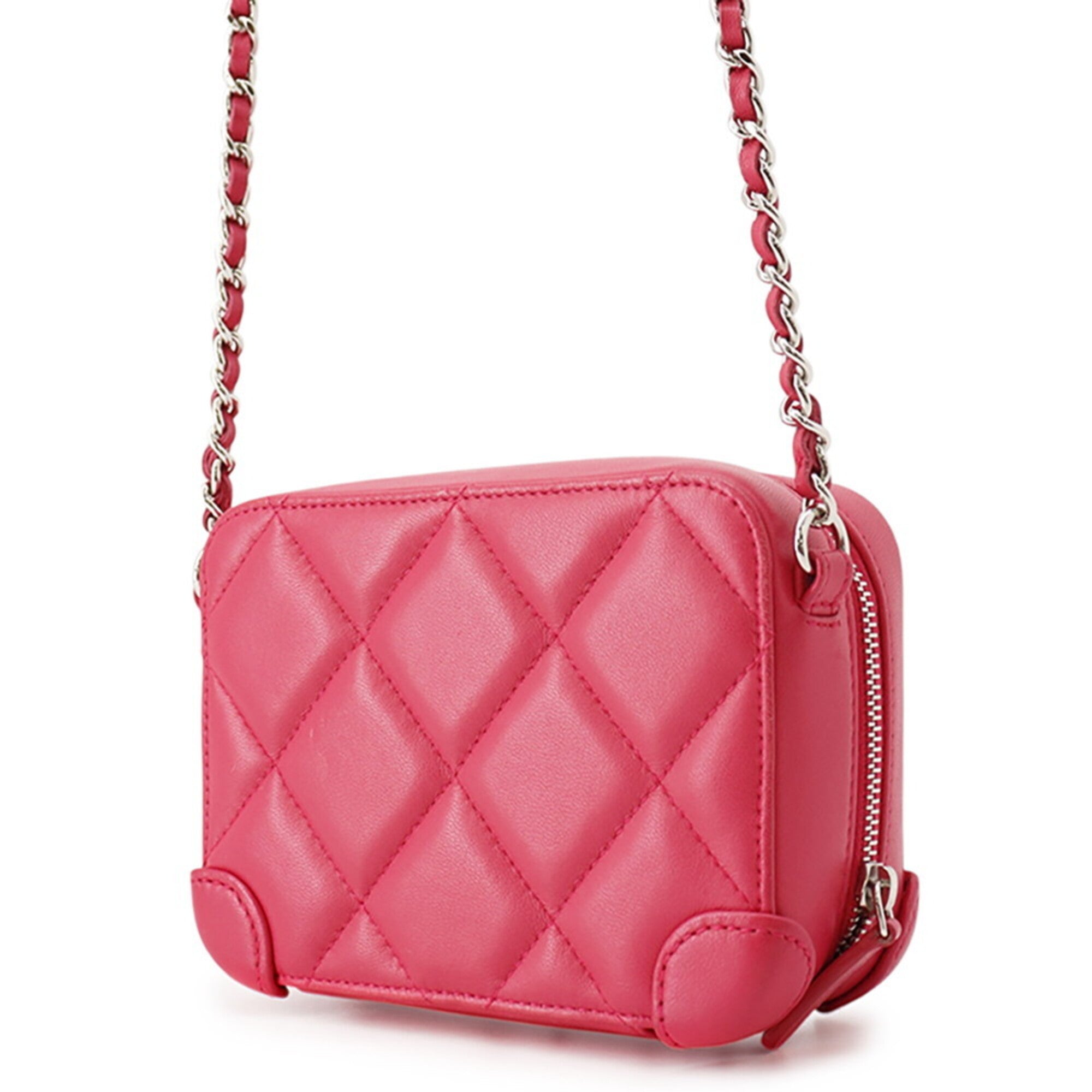 Chanel Pink Handbag Shoulder Bag (Pre-Owned)