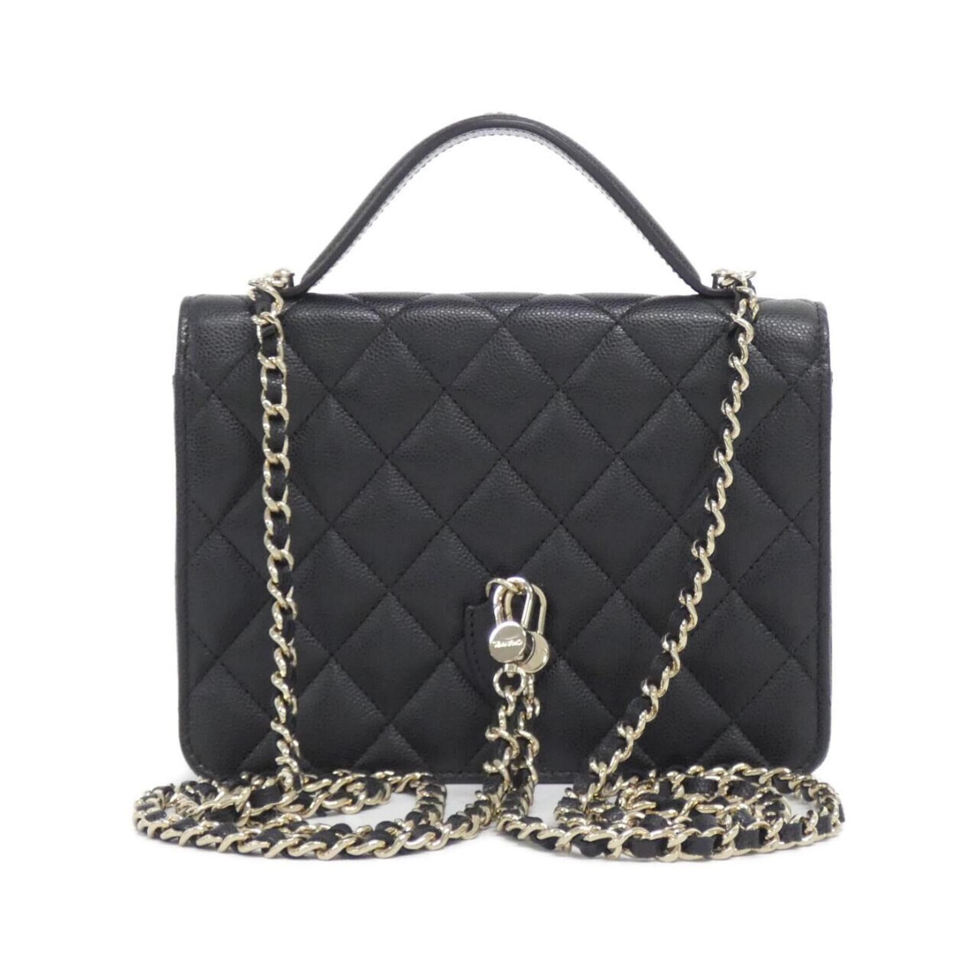 Chanel Black Grained Calfskin Backpack (Pre-Owned)