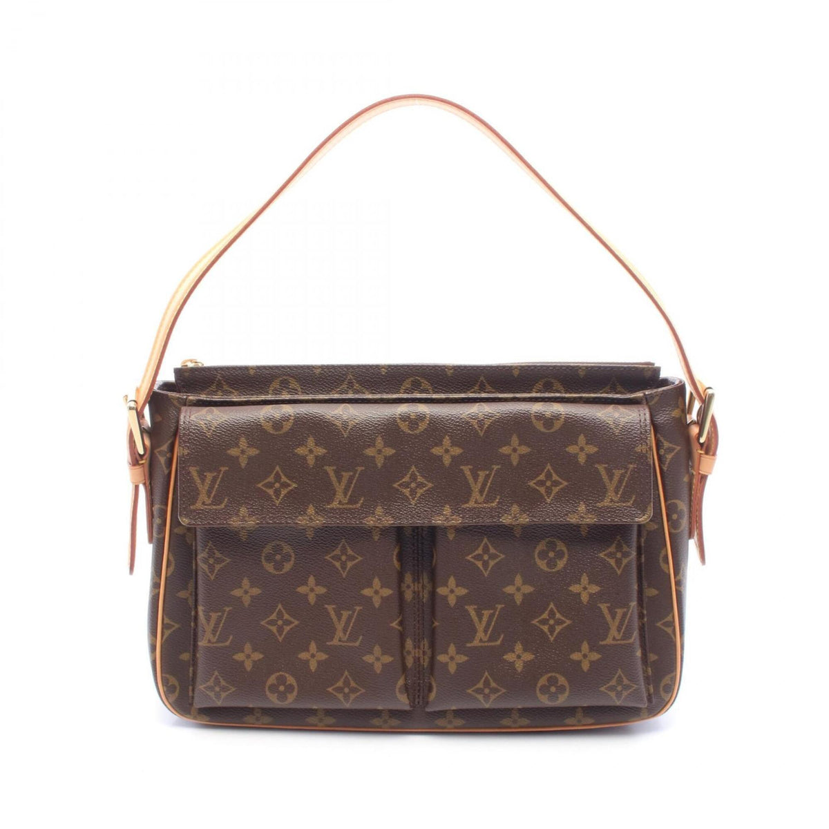 Louis Vuitton Monogram Brown Monogram Leather Shoulder Bag (Pre-Owned)