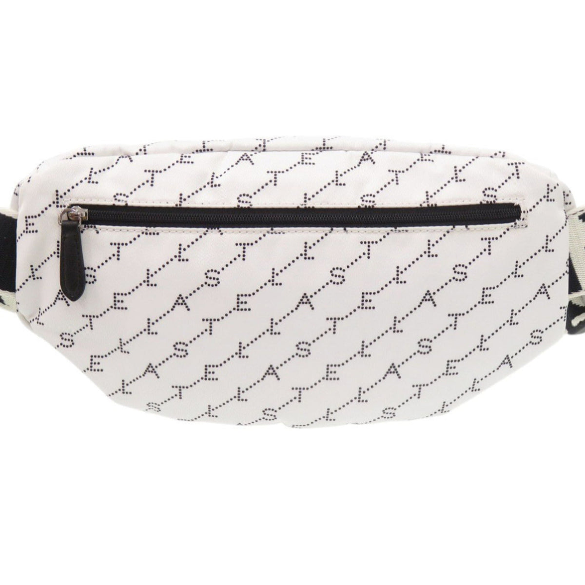 Stella Mccartney Black White Nylon Fanny Pack Sling Bag (Pre-Owned)