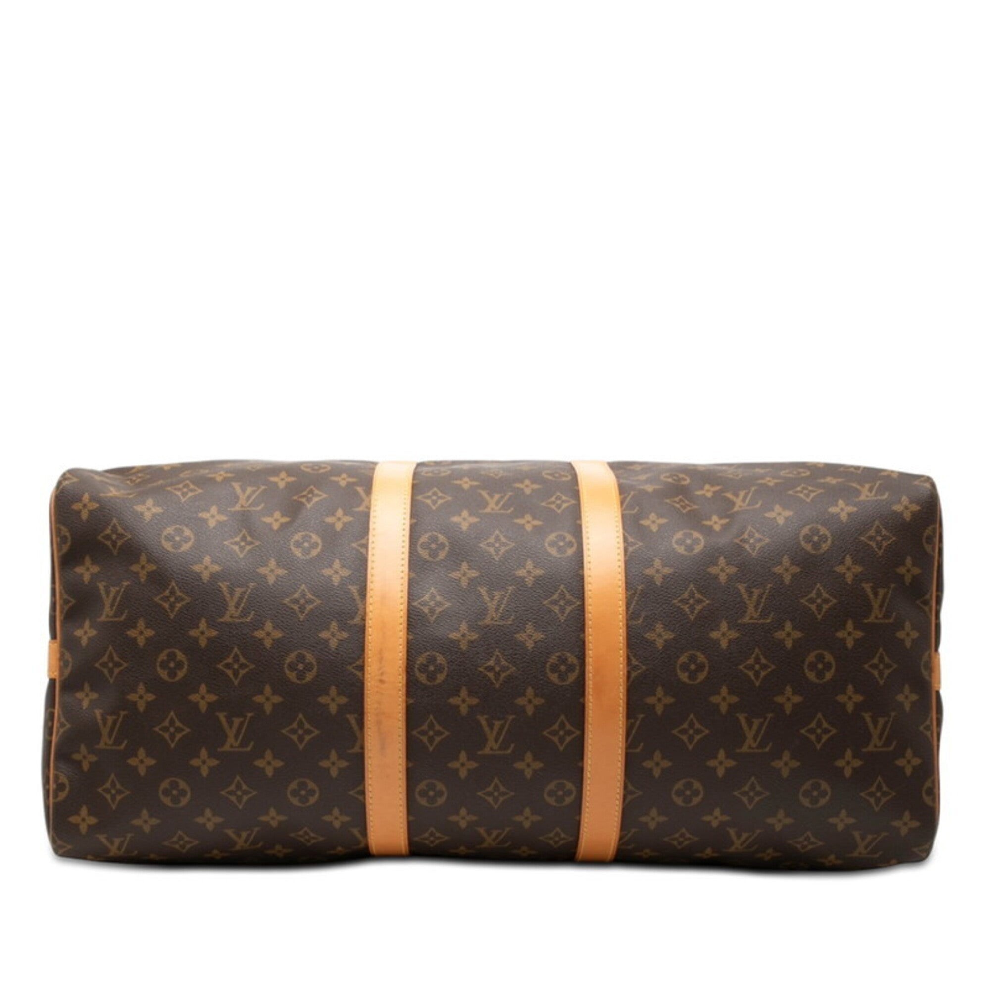 Louis Vuitton Brown Pvc Leather Boston Bag Shoulder Bag (Pre-Owned)