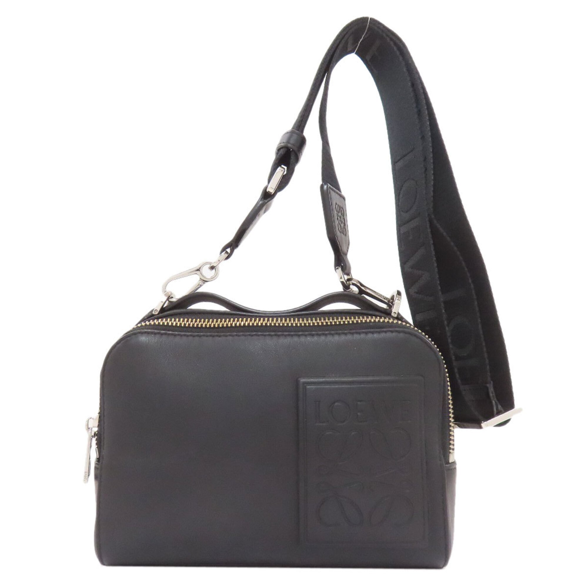 Loewe Black Leather Shoulder Bag (Pre-Owned)