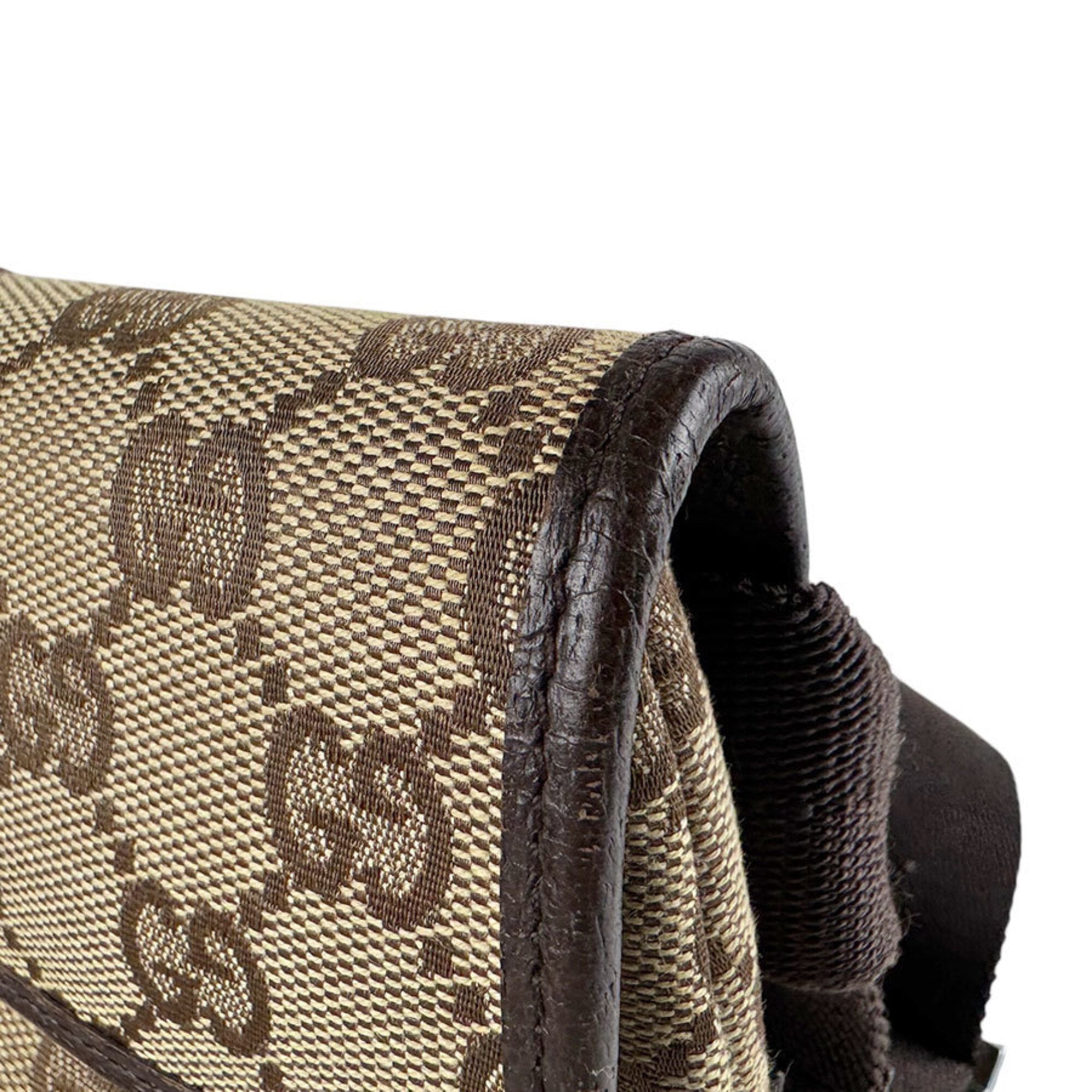 Gucci Brown Gg Canvas Fanny Pack Sling Bag (Pre-Owned)