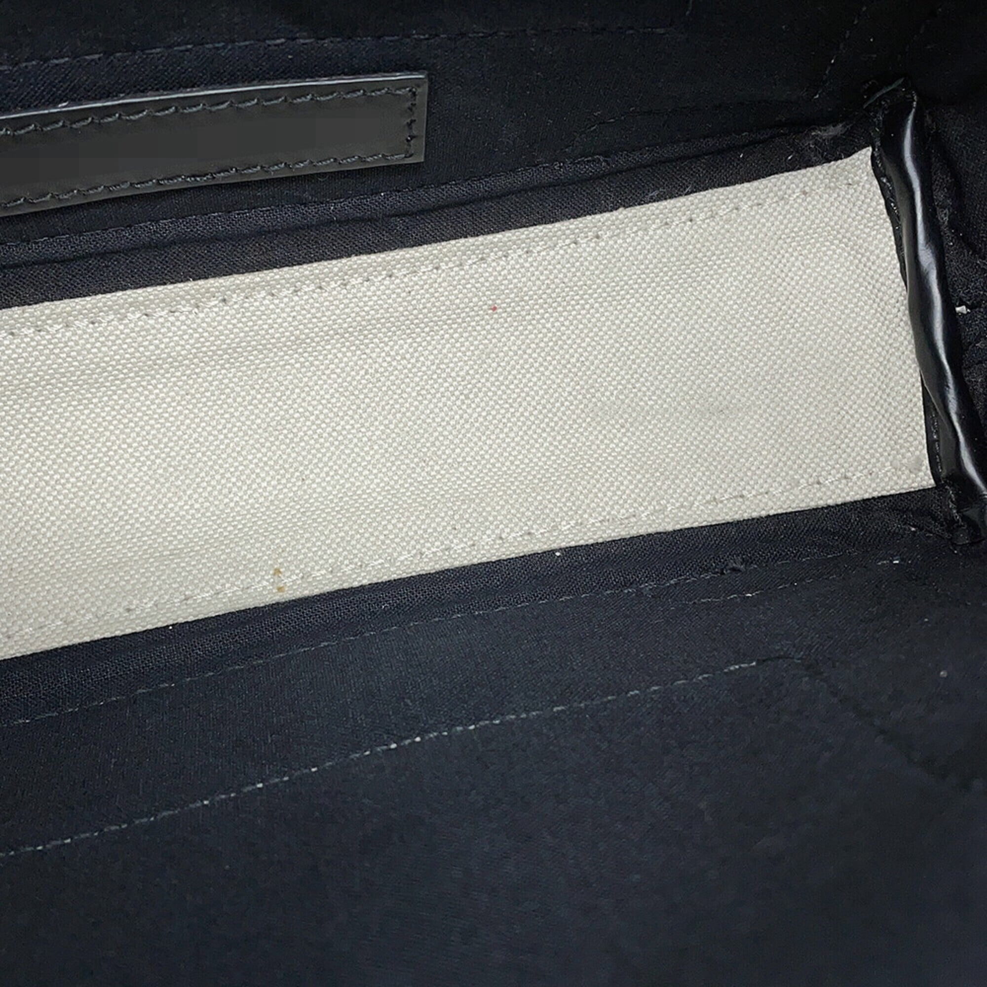 Balenciaga Black White Canvas Leather Handbag (Pre-Owned)