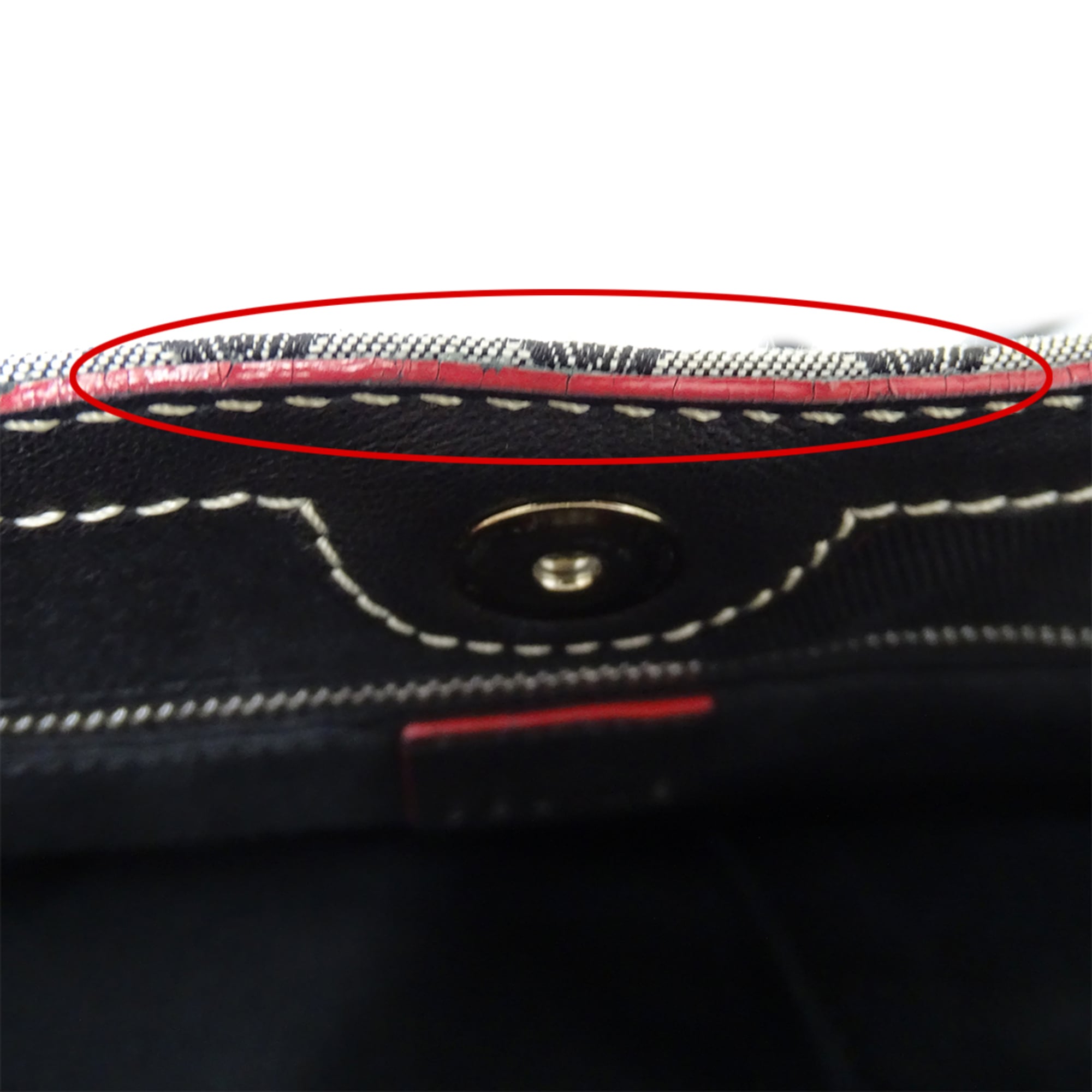 Celine Black Canvas Handbag Tote Bag (Pre-Owned)