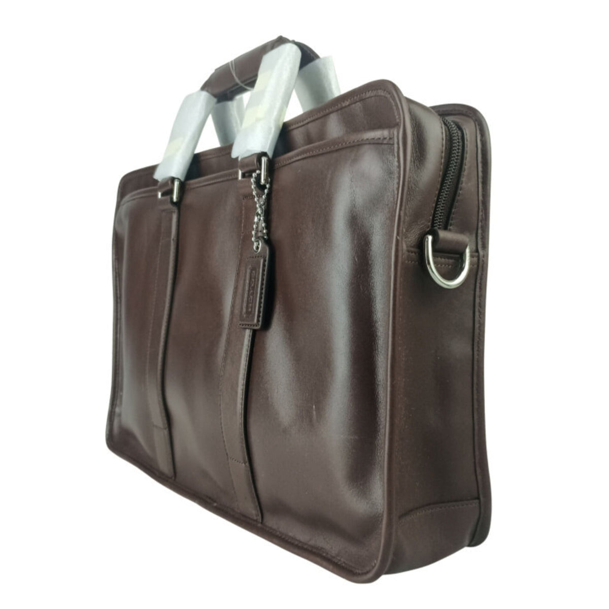 Coach Lexington Brown Leather Briefcase Handbag Shoulder Bag Tote Bag (Pre-Owned)