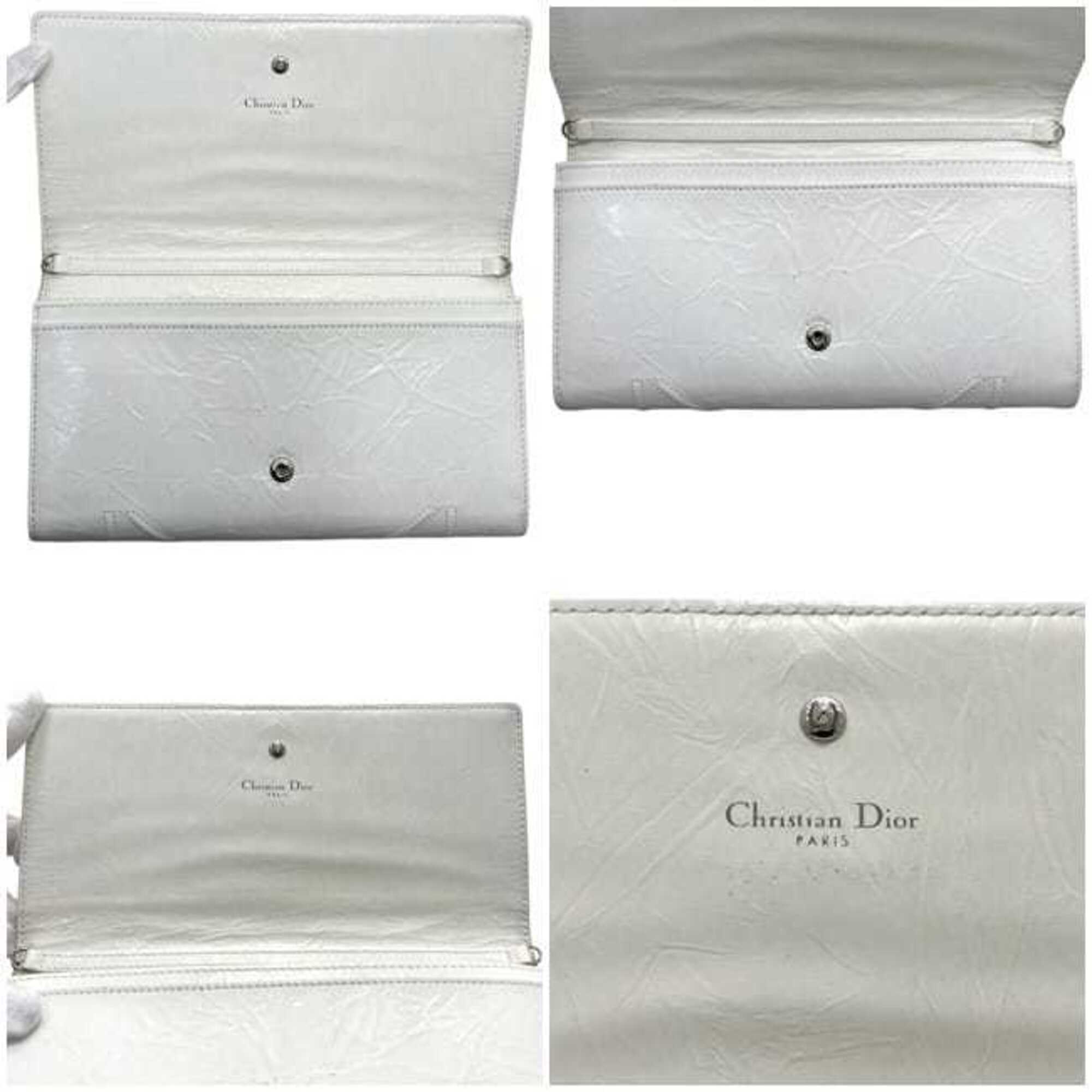 Christian Dior White Leather Shoulder Bag (Pre-Owned)