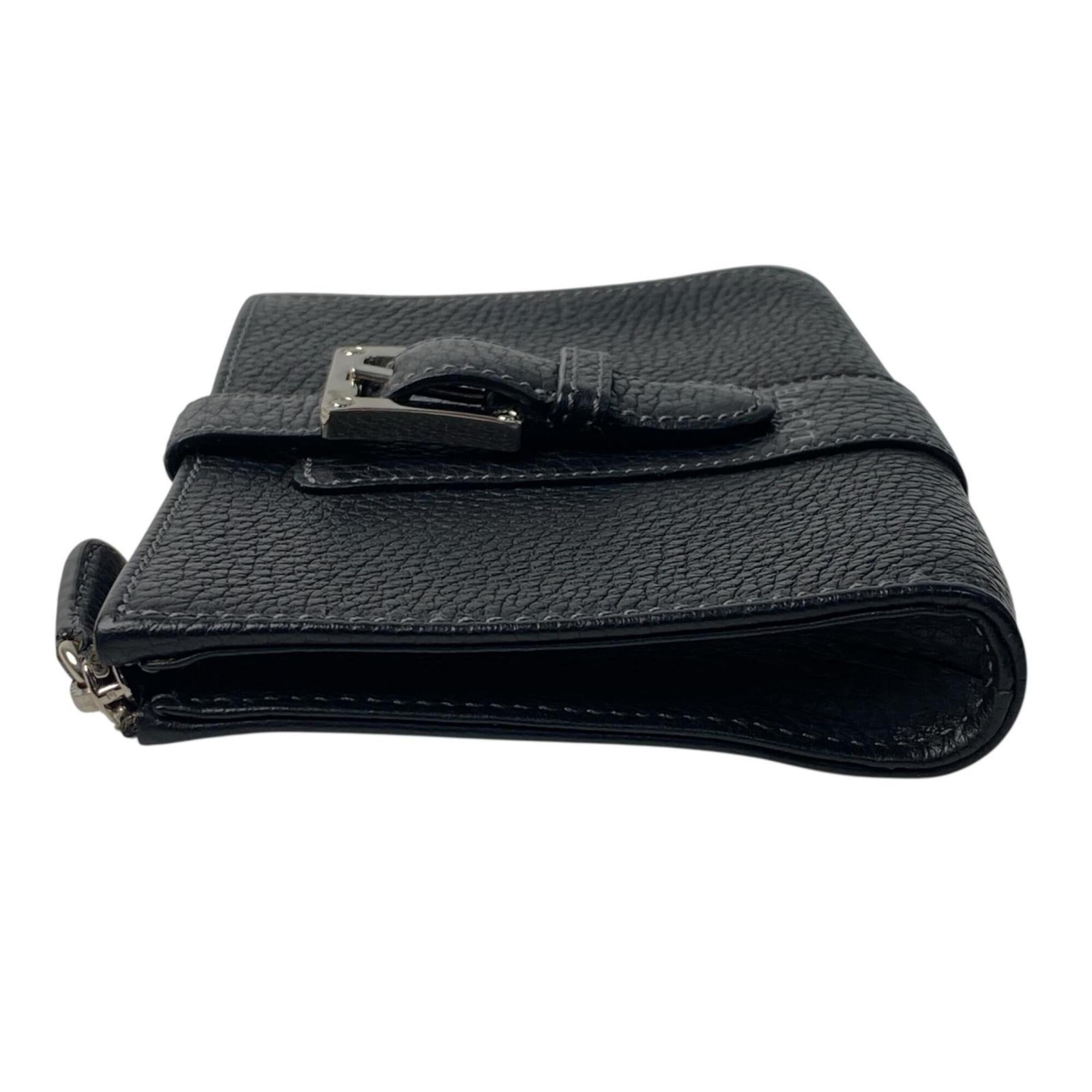 Loewe Black Leather Coin Purse/Coin Case (Pre-Owned)