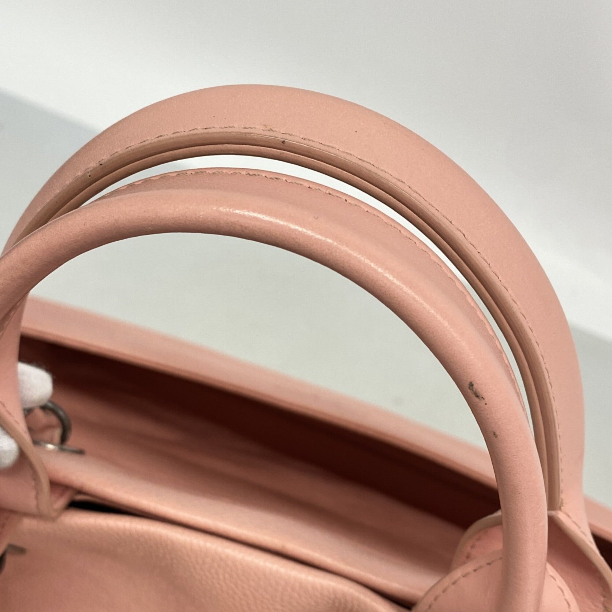 Chanel Pink Grained Calfskin Tote Bag (Pre-Owned)