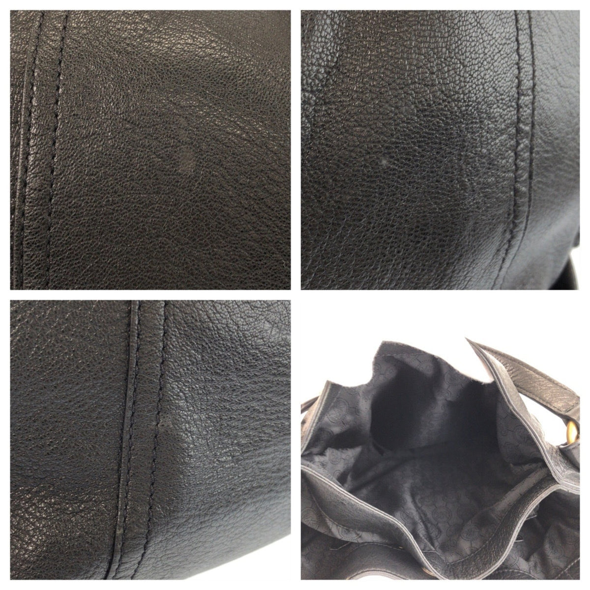 Michael Kors Black Leather Shoulder Bag Tote Bag (Pre-Owned)