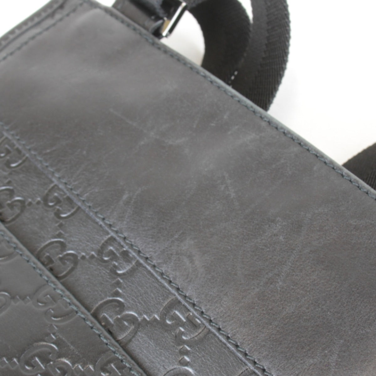 Gucci Black Leather Shoulder Bag (Pre-Owned)