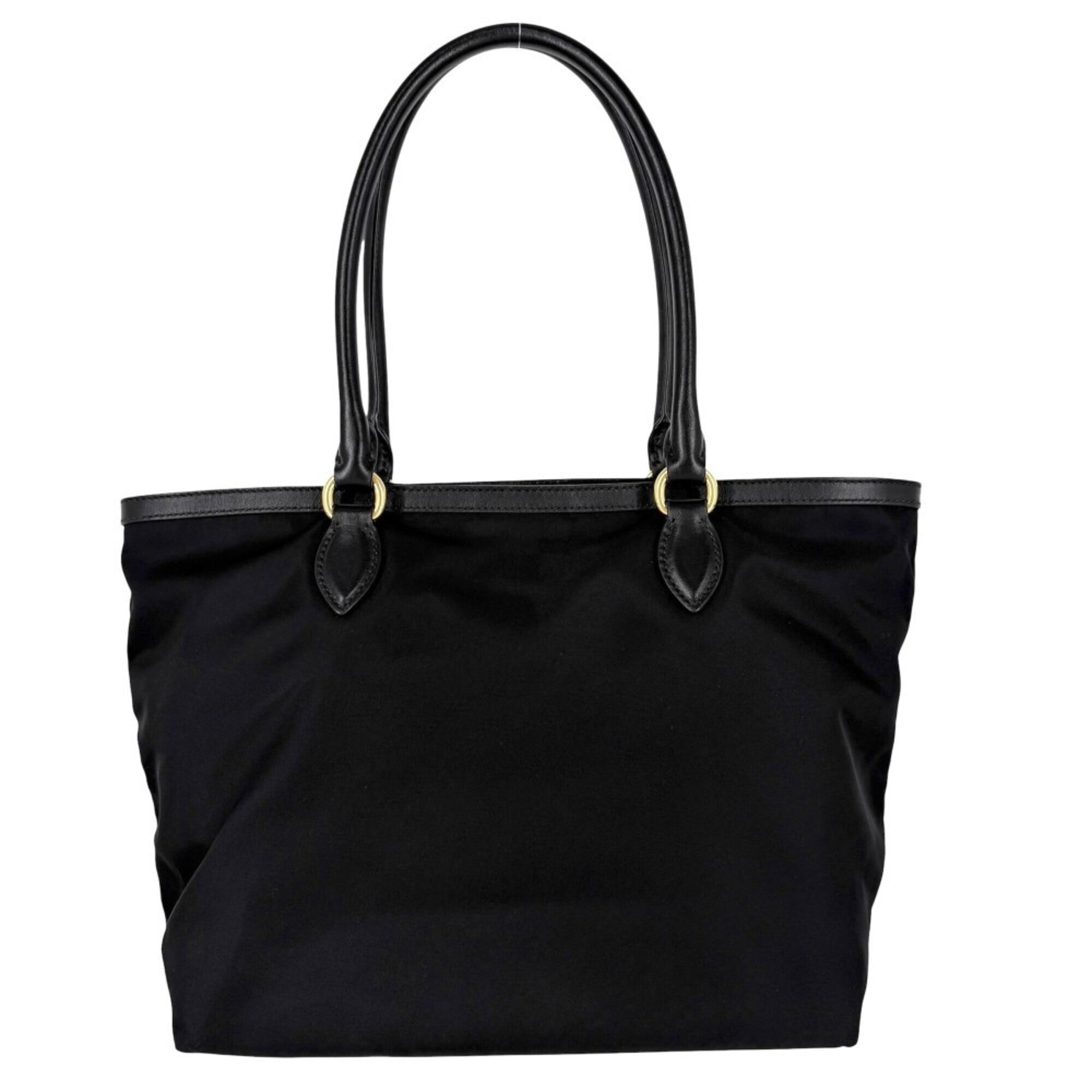 Prada Black Nylon Handbag Tote Bag (Pre-Owned)