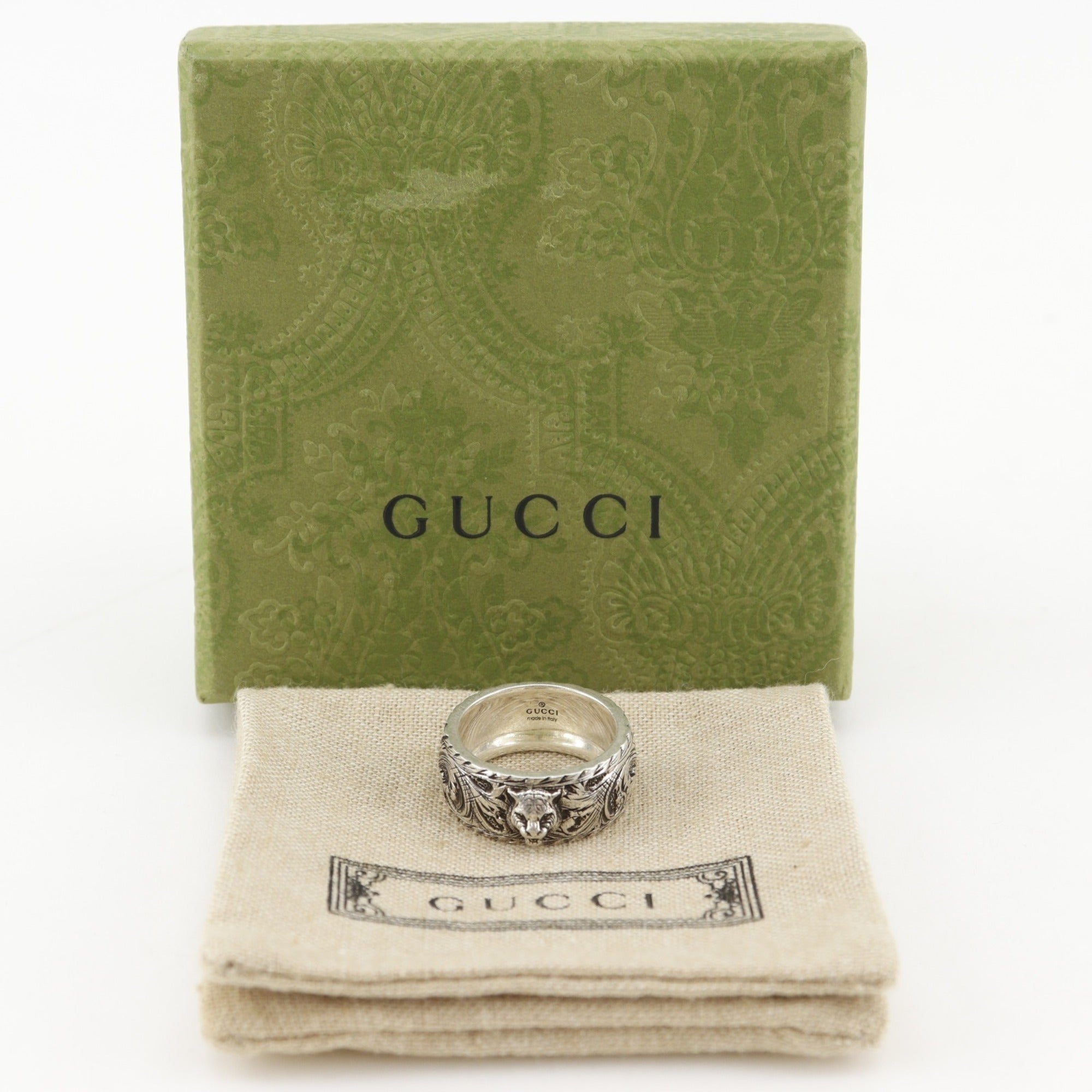 Gucci Silver 925 Band Ring (Pre-Owned)