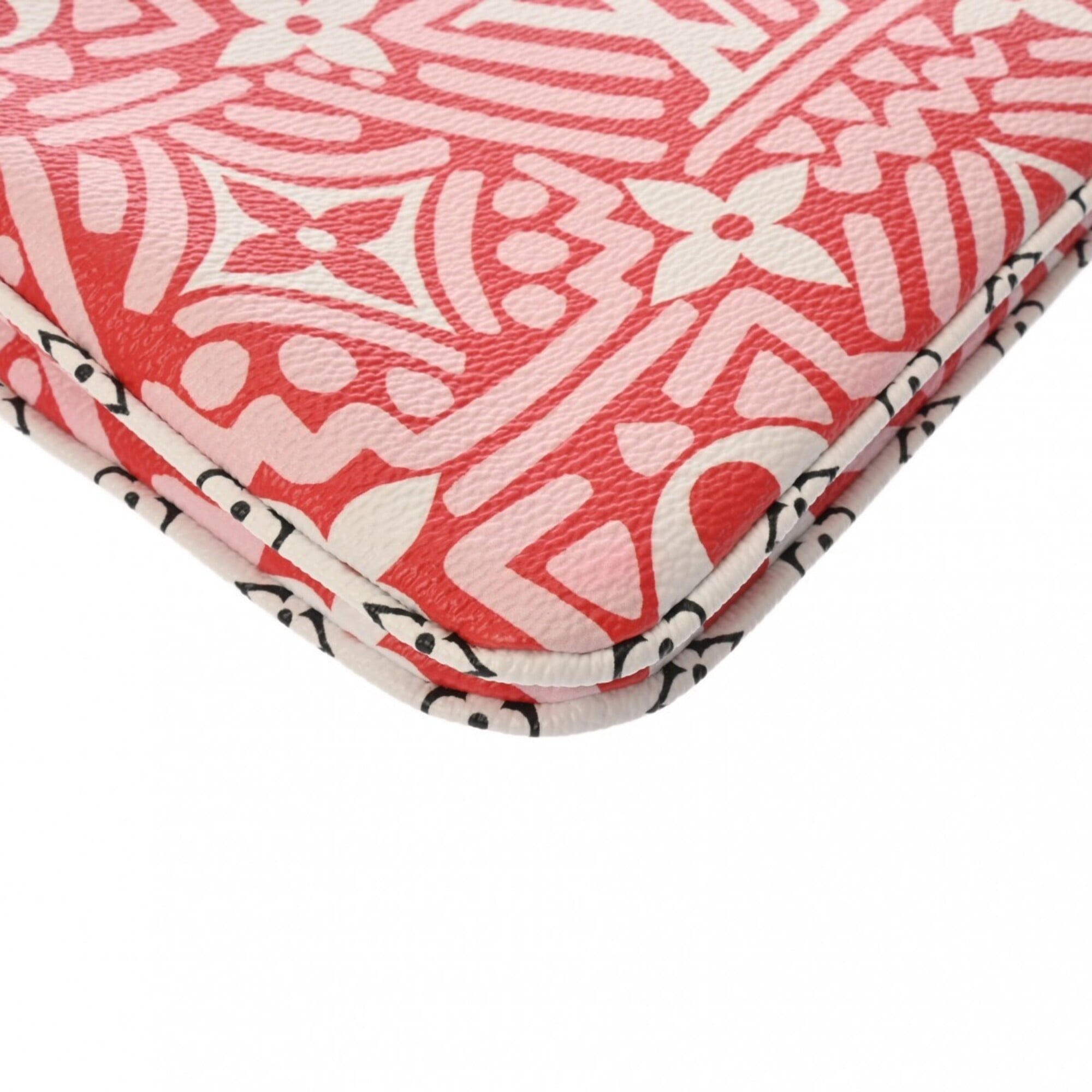 Louis Vuitton Blanc Rouge Leather Pochette Pouch (Pre-Owned)