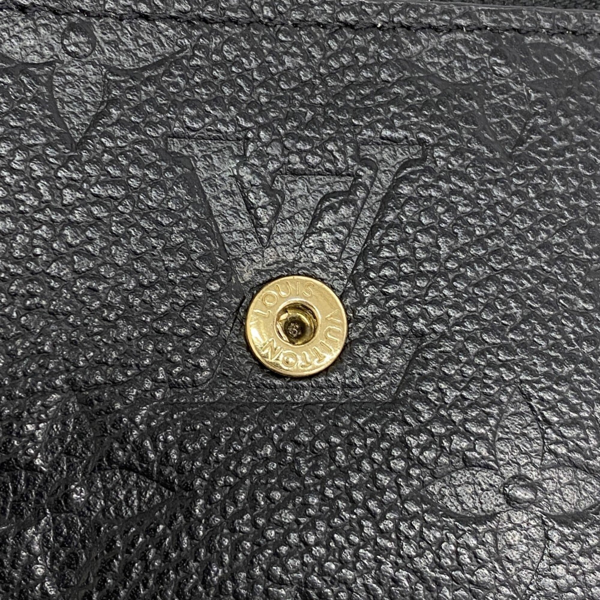 Louis Vuitton Noir Wallet (Tri-Fold) (Pre-Owned)