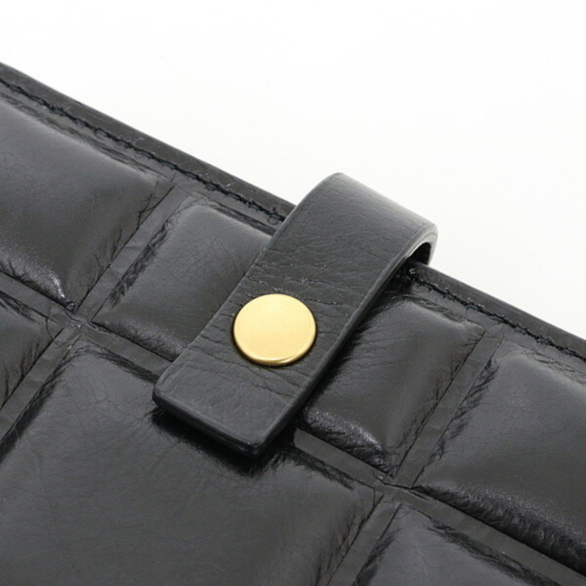Bottega Veneta Black Leather Wallet (Bi-Fold) (Pre-Owned)