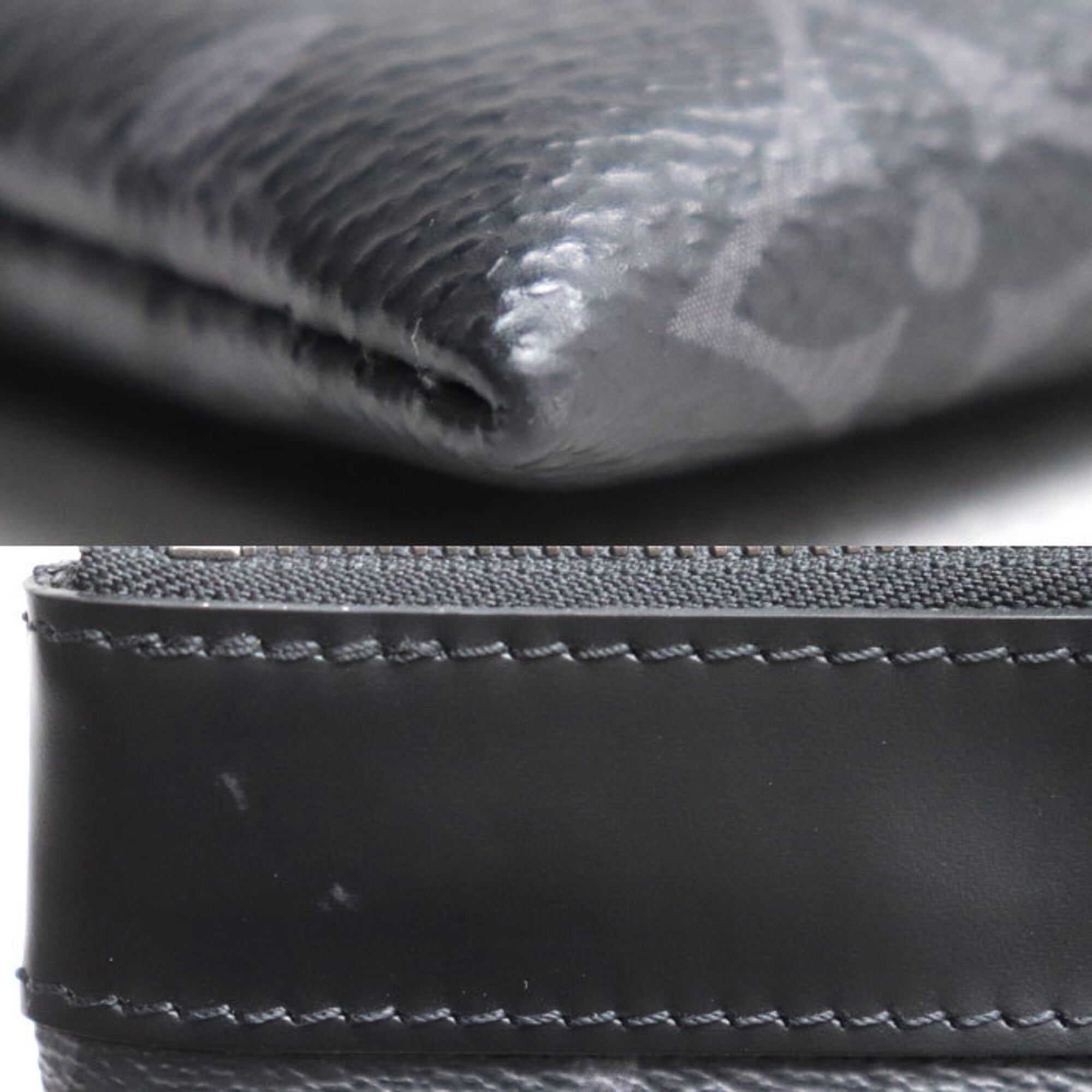 Louis Vuitton Black Monogram Eclipse Clutch Bag Pochette (Pre-Owned)