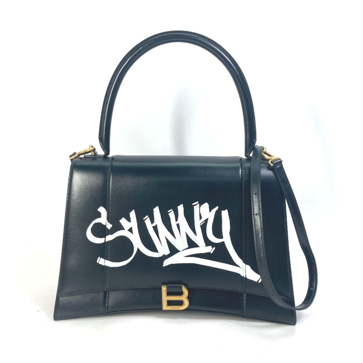 Balenciaga Black Leather Handbag (Pre-Owned)