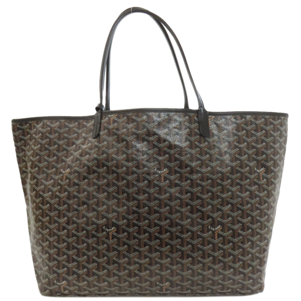 Goyard Black Brown Coated Canvas Tote Bag (Pre-Owned)