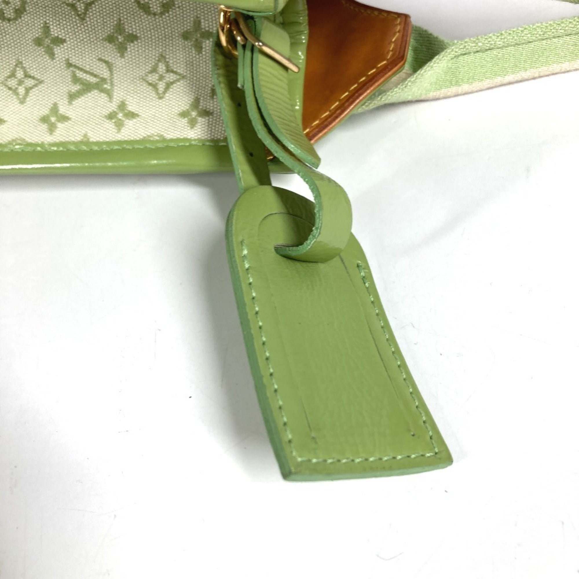 Louis Vuitton Almond Green Monogram Mini Handbag Tote Bag (Pre-Owned)