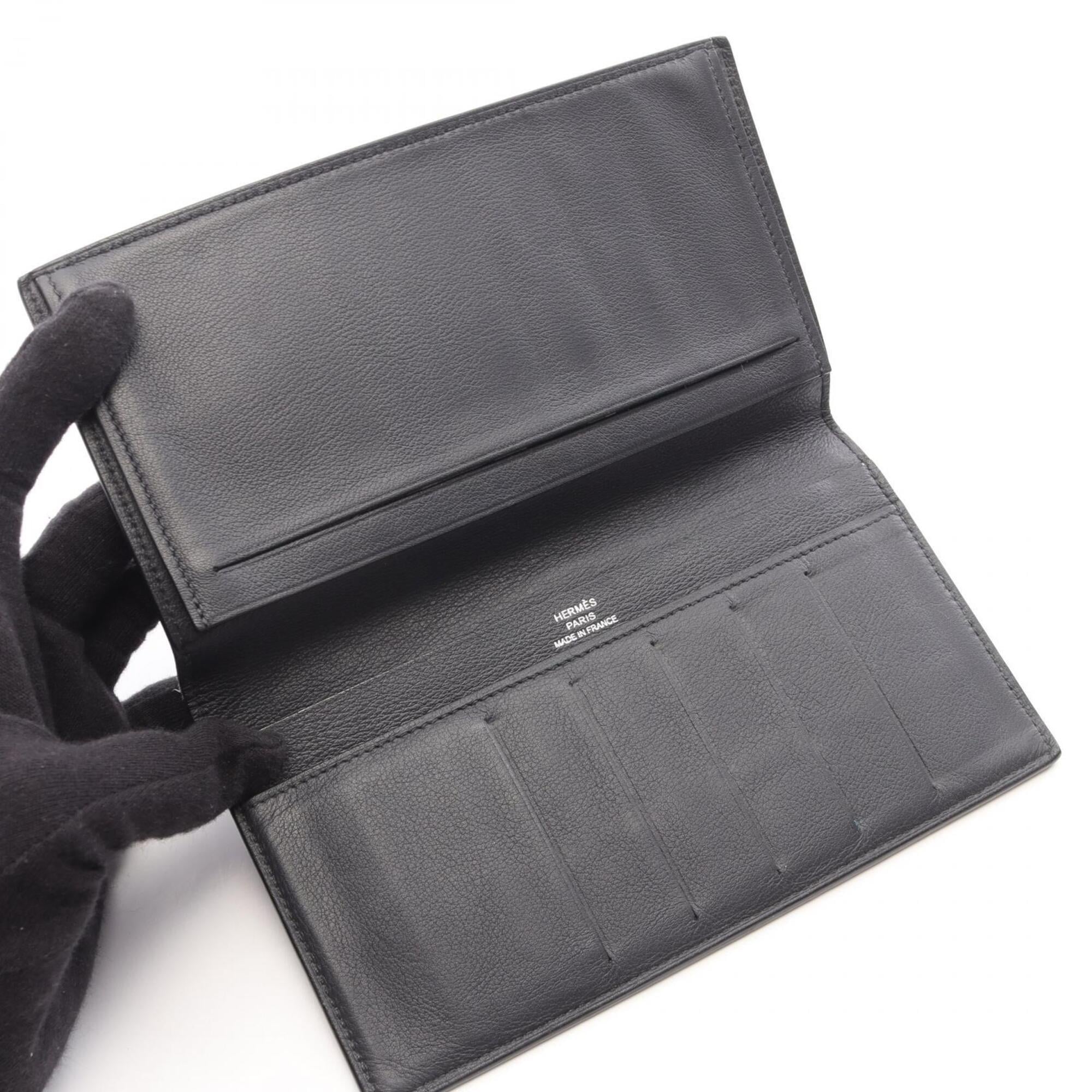 Hermes Navy Long Wallet (Bi-Fold) (Pre-Owned)