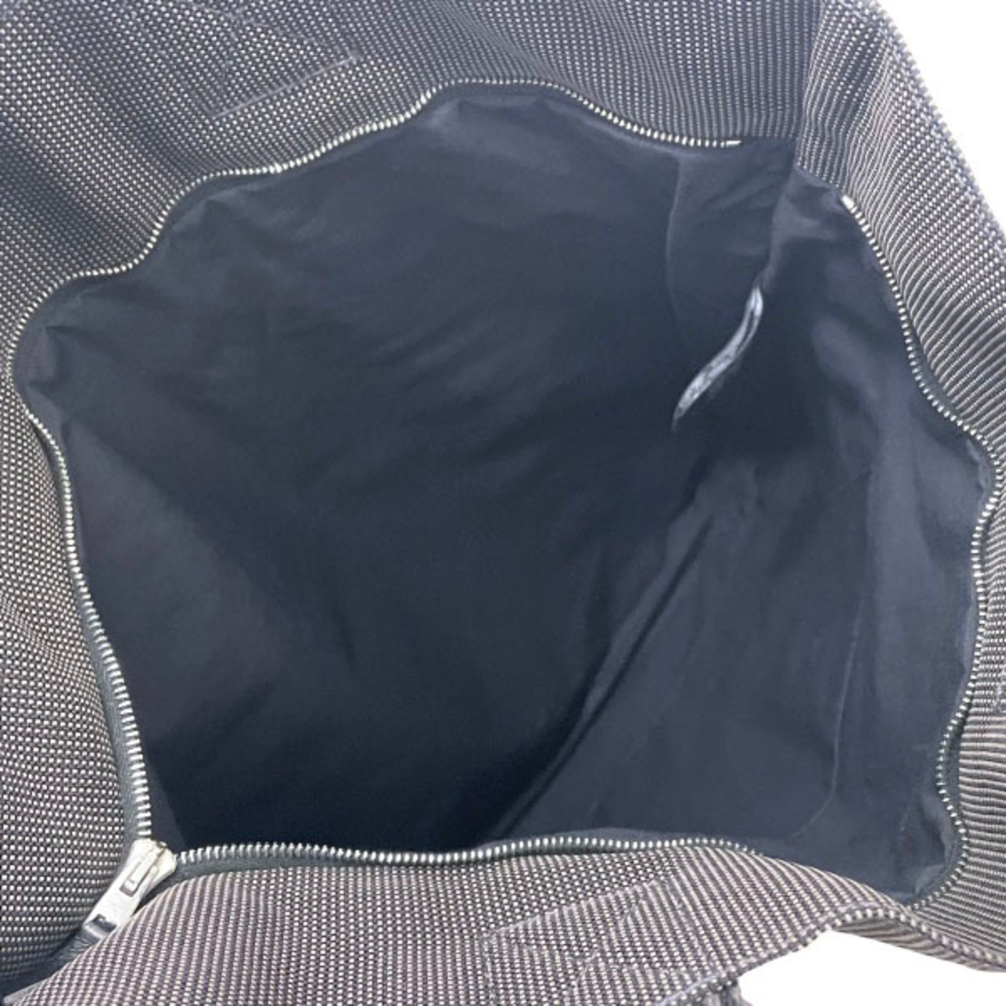 Hermes Her Line Gray Nylon Canvas Handbag Tote Bag (Pre-Owned)