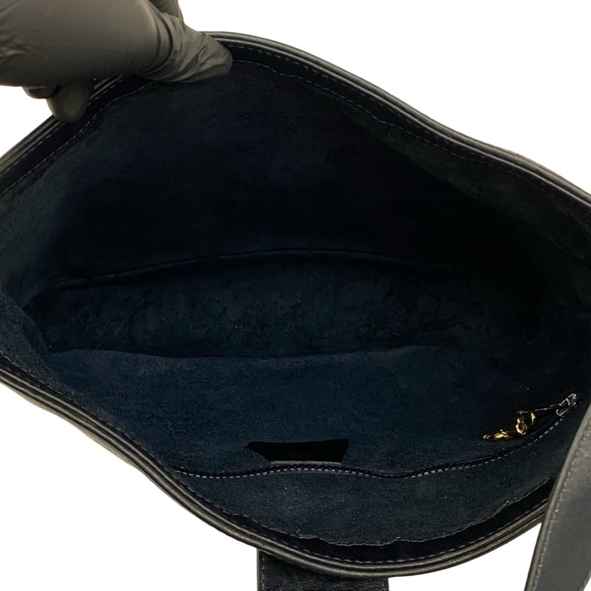 Gucci Navy Leather Pvc Shoulder Bag (Pre-Owned)