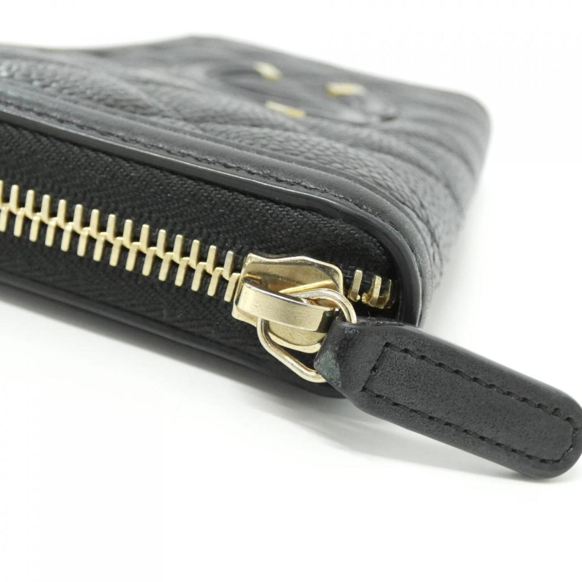 Chanel Black Grained Calfskin Long Wallet (Bi-Fold) (Pre-Owned)