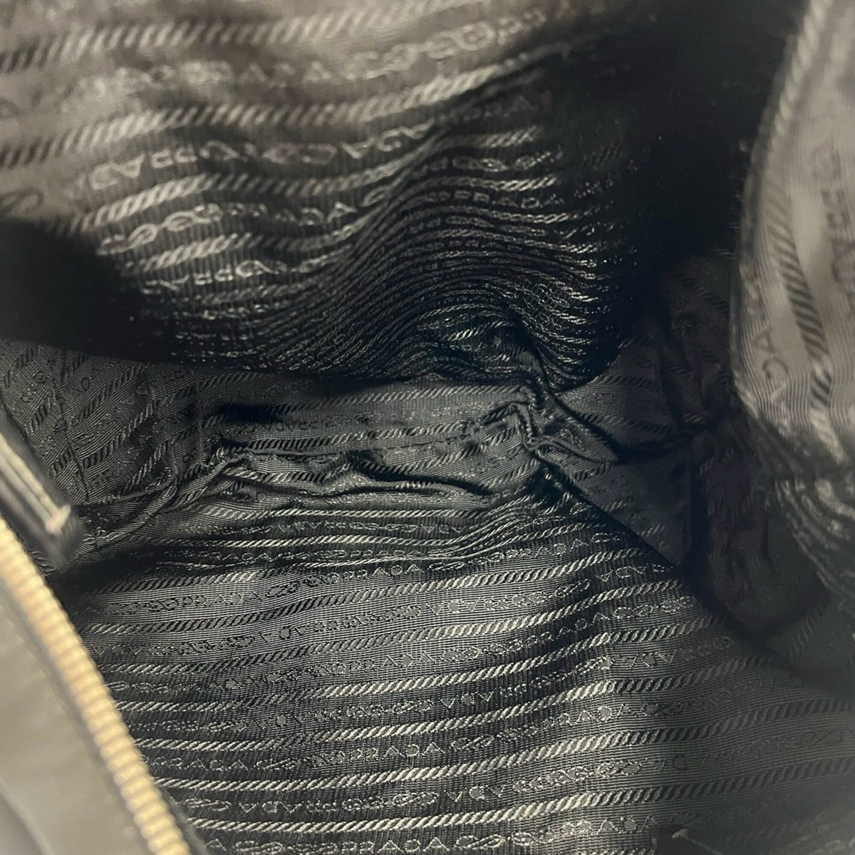 Prada Black Nylon Leather Shoulder Bag (Pre-Owned)