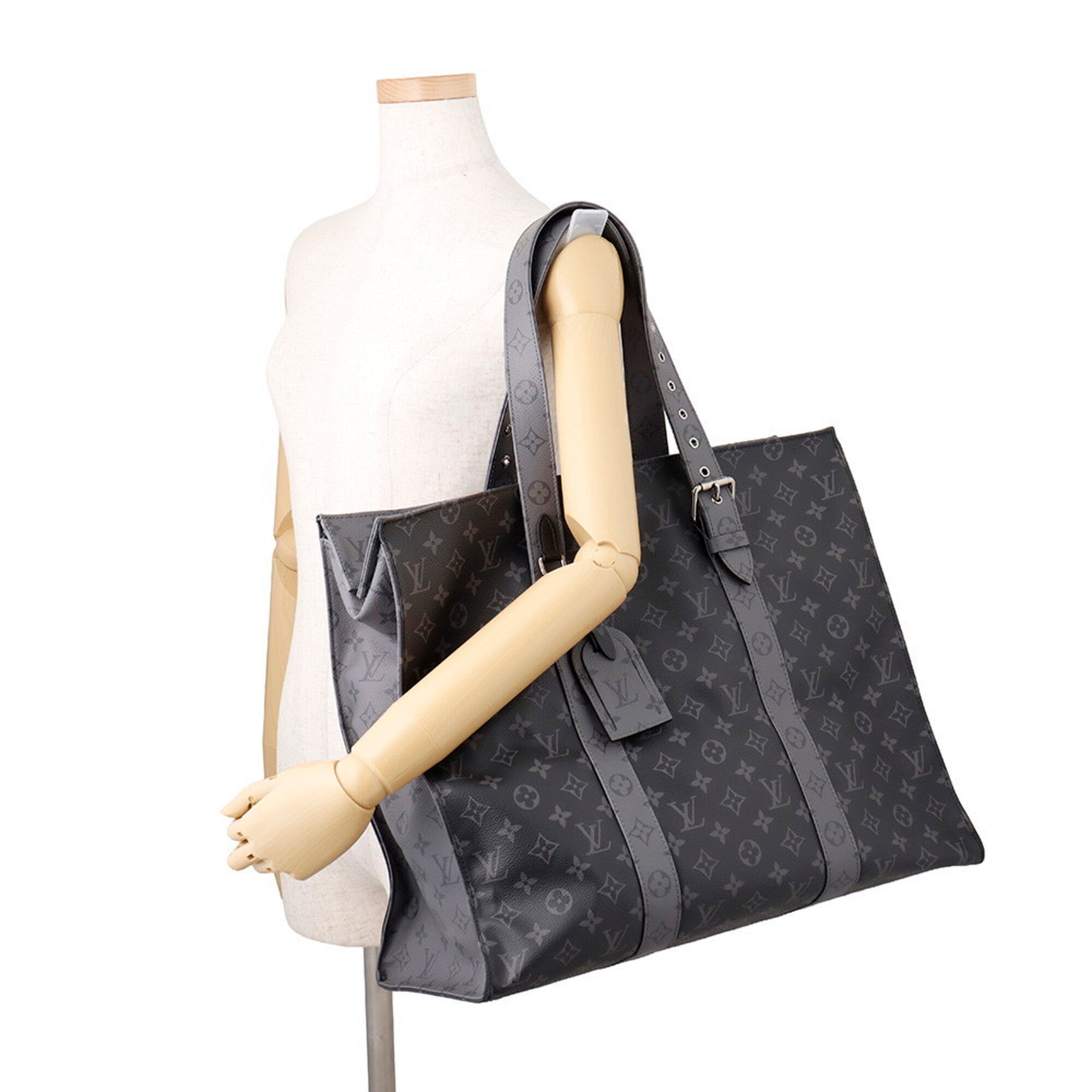 Louis Vuitton Monogram Eclipse Black Noir Monogram Eclipse Handbag Tote Bag (Pre-Owned)