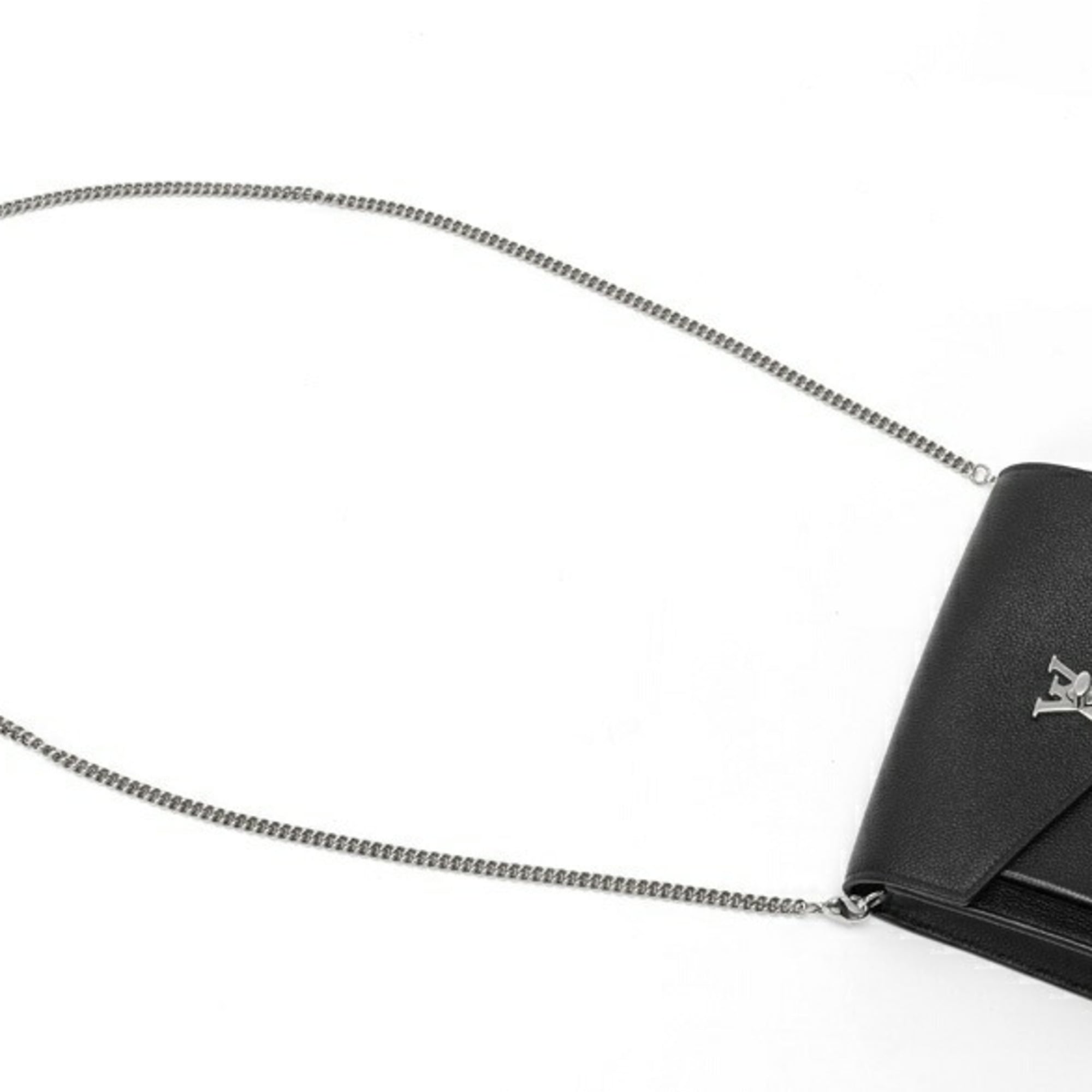 Louis Vuitton Black Noir Leather Pochette (Pre-Owned)