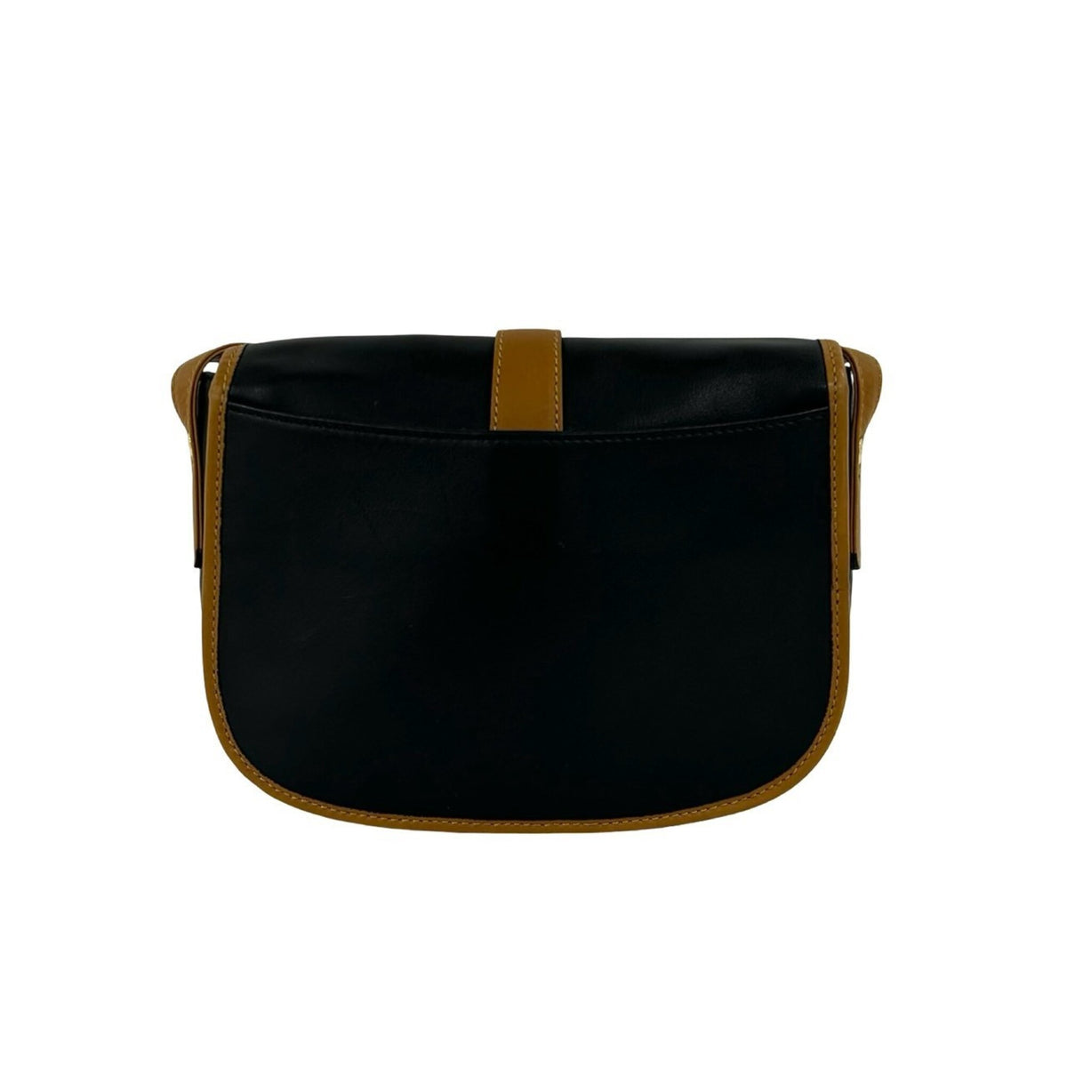 Celine Black Brown Leather Pochette Shoulder Bag (Pre-Owned)