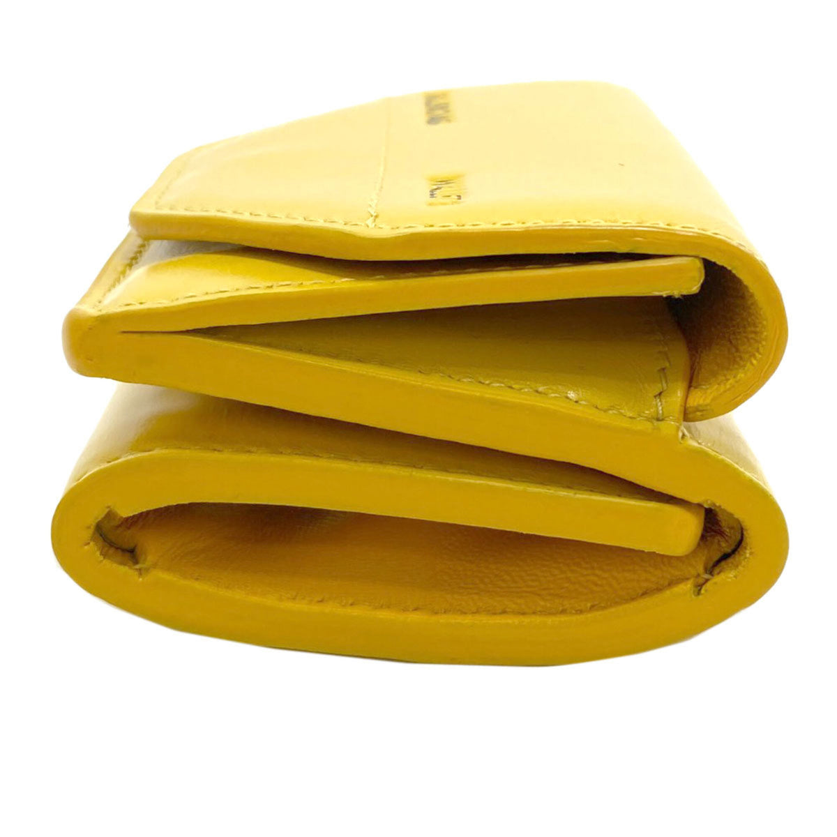Balenciaga Yellow Leather Wallet (Tri-Fold) (Pre-Owned)