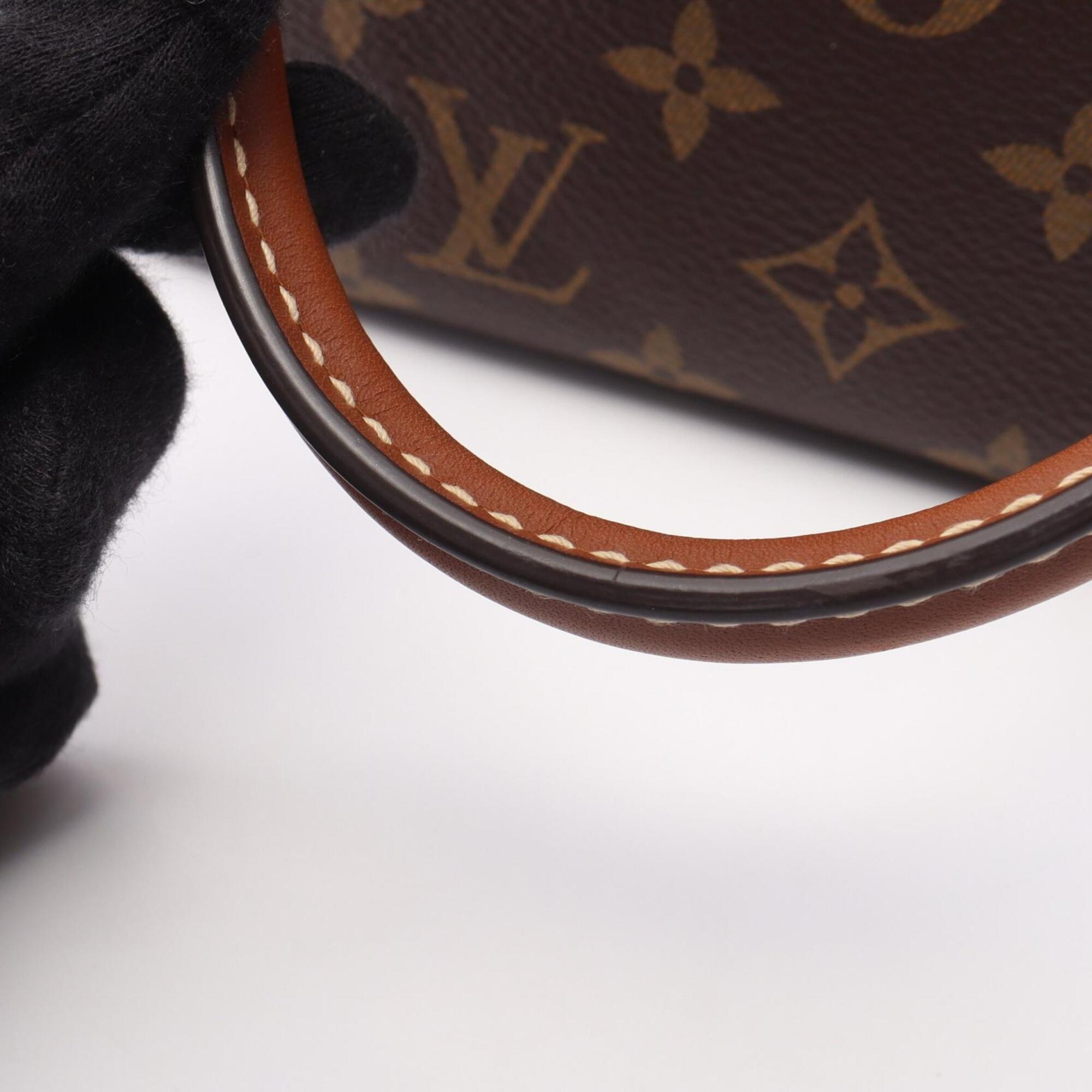 Louis Vuitton Black Noir Coated Canvas Monogram Leather Handbag (Pre-Owned)