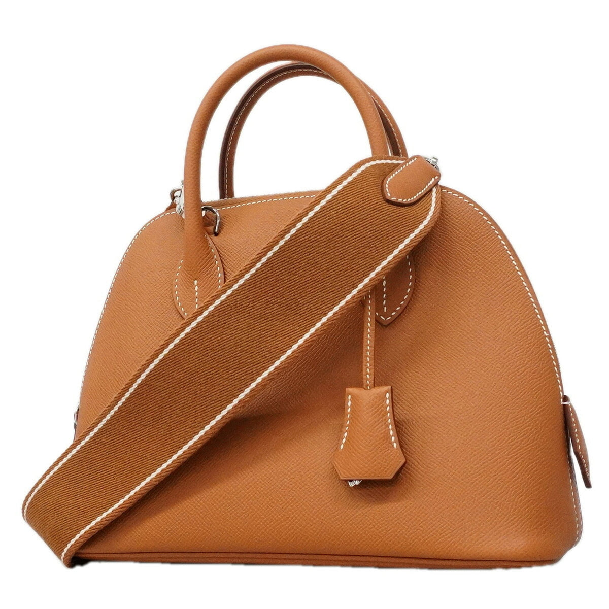 Hermes Gold Leather Handbag (Pre-Owned)