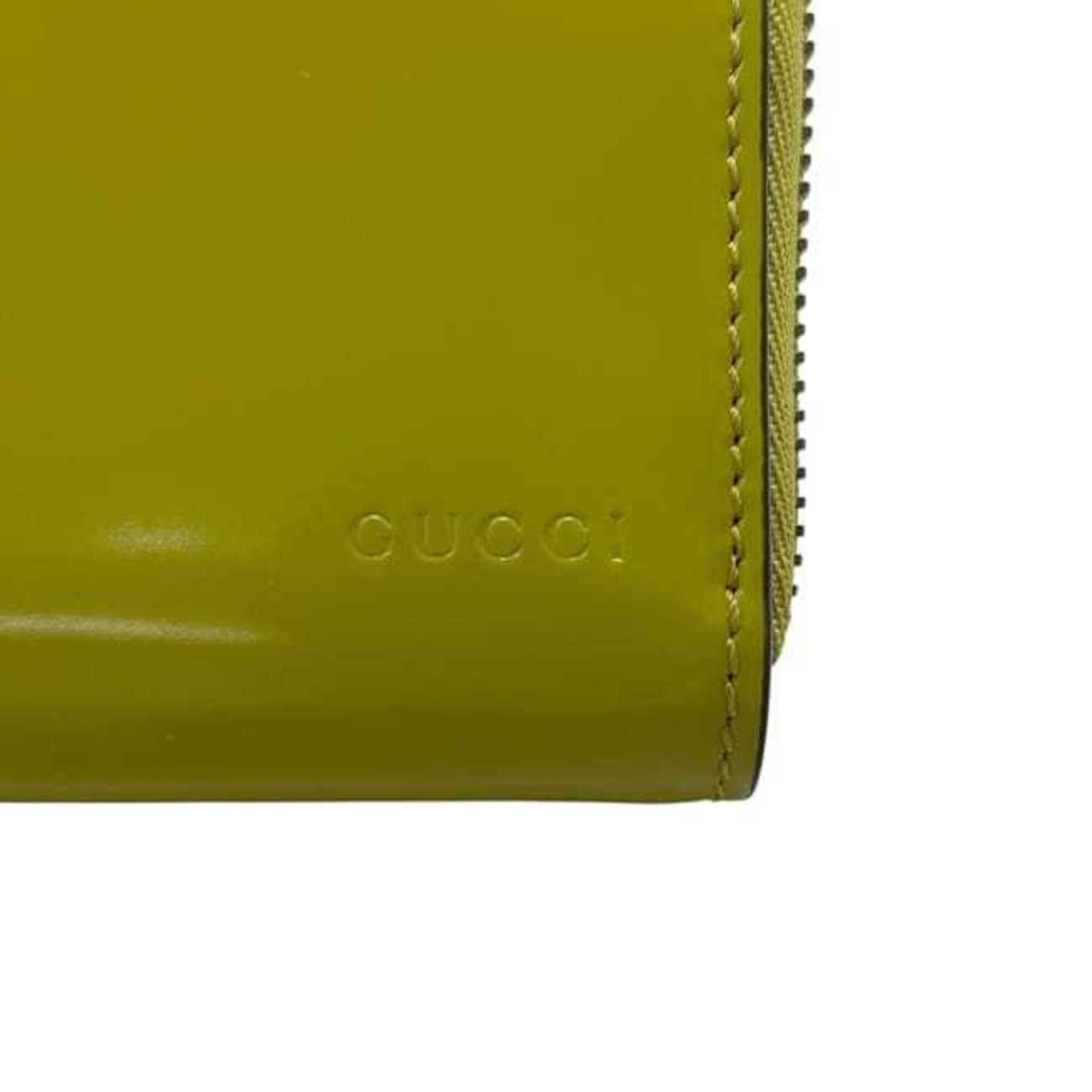 Gucci Green Khaki Leather Coin Purse/Coin Case (Pre-Owned)