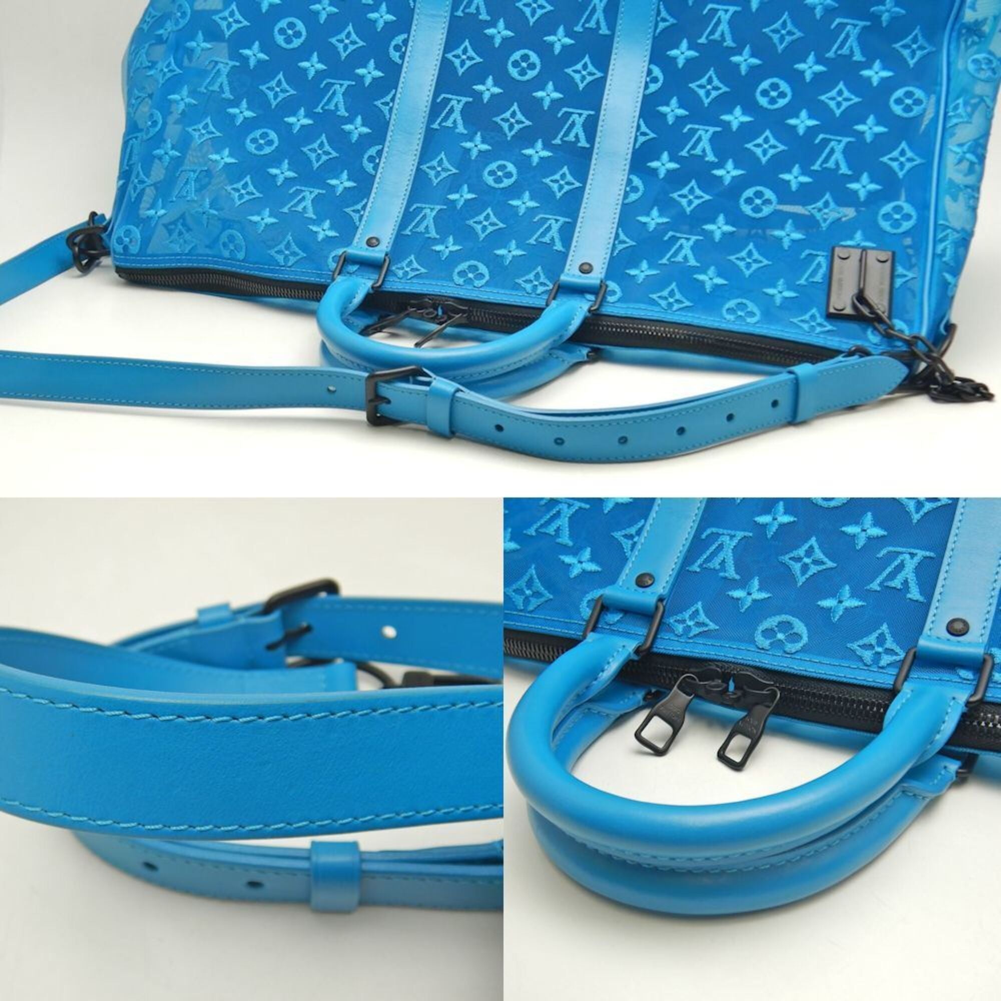 Louis Vuitton Turquoise Monogram Boston Bag (Pre-Owned)