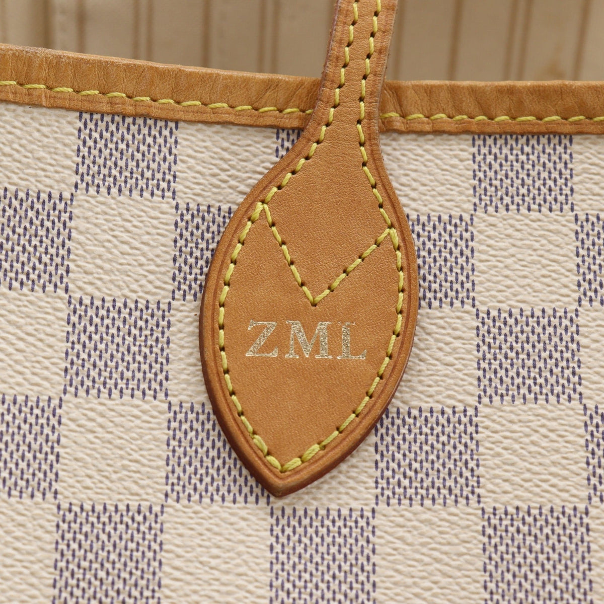 Louis Vuitton Damier Azur White Damier Azur Tote Bag (Pre-Owned)