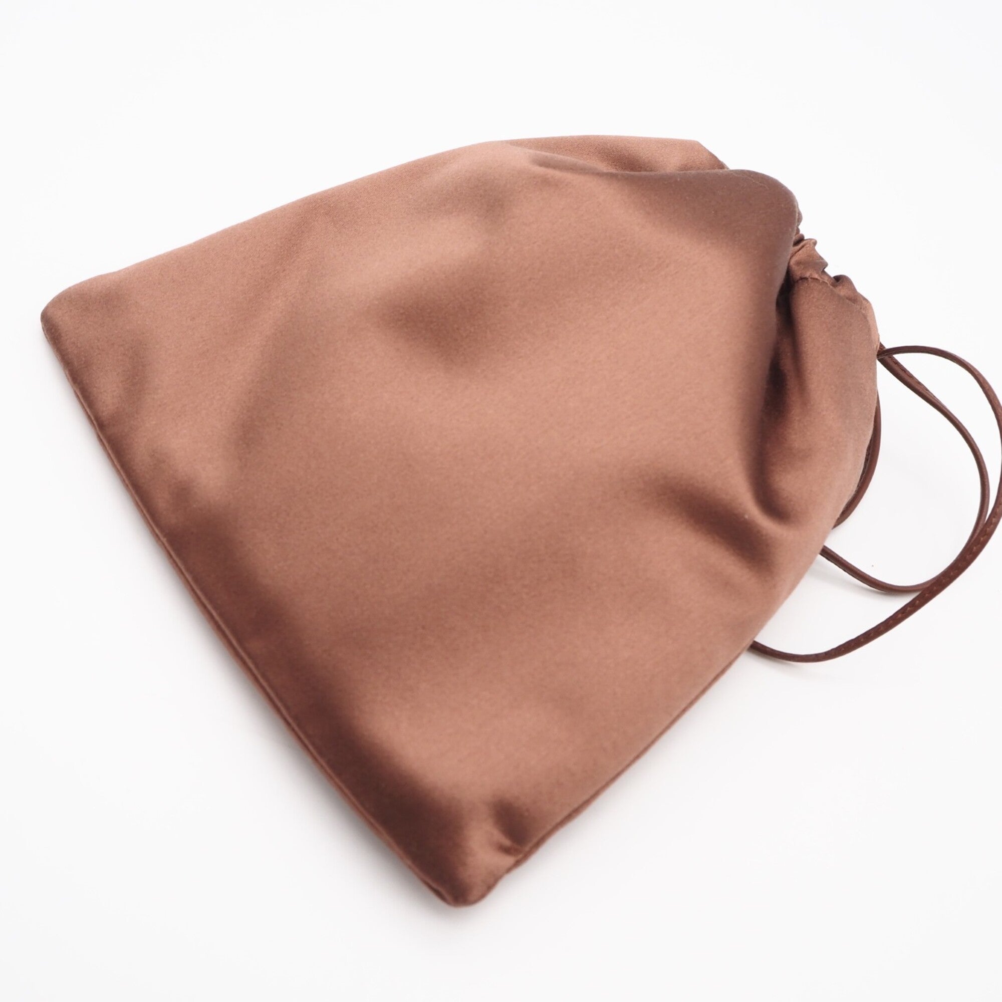 Miu Miu Brown Satin Pouch (Pre-Owned)