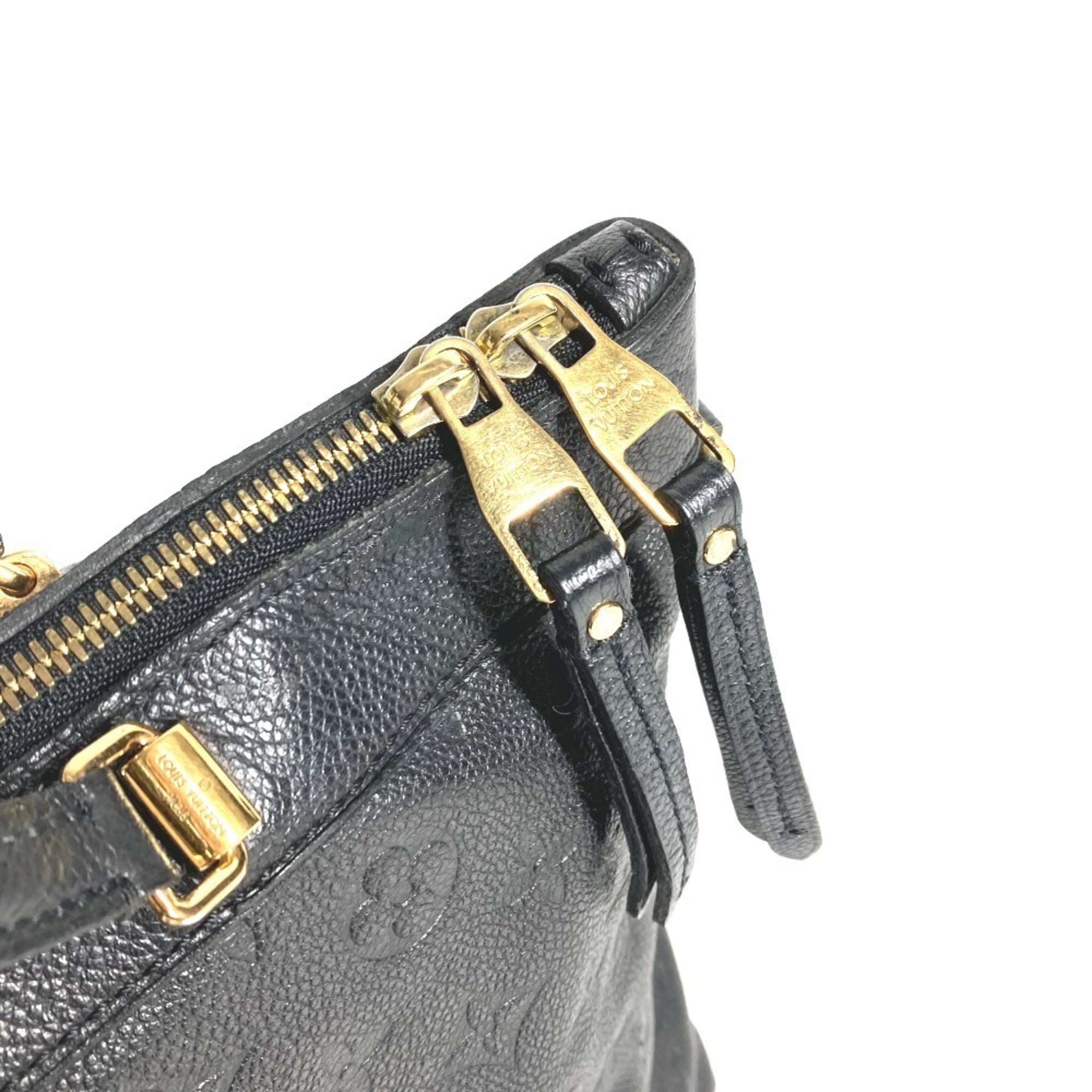 Louis Vuitton Black Noir Monogram Empreinte Handbag Shoulder Bag Tote Bag (Pre-Owned)