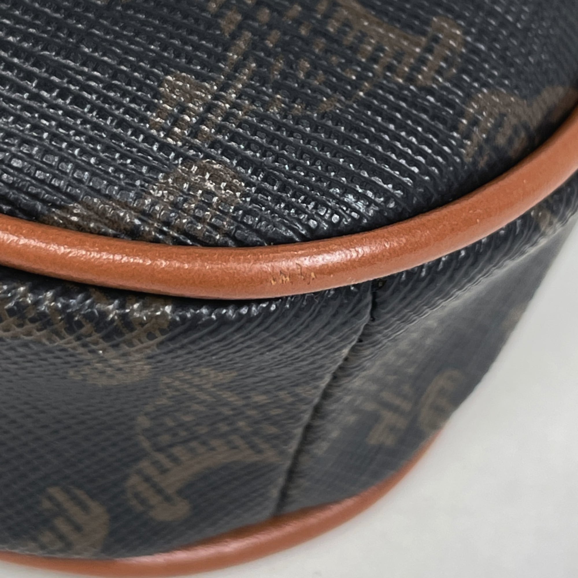 Celine Black Brown Coated Canvas Leather Shoulder Bag (Pre-Owned)