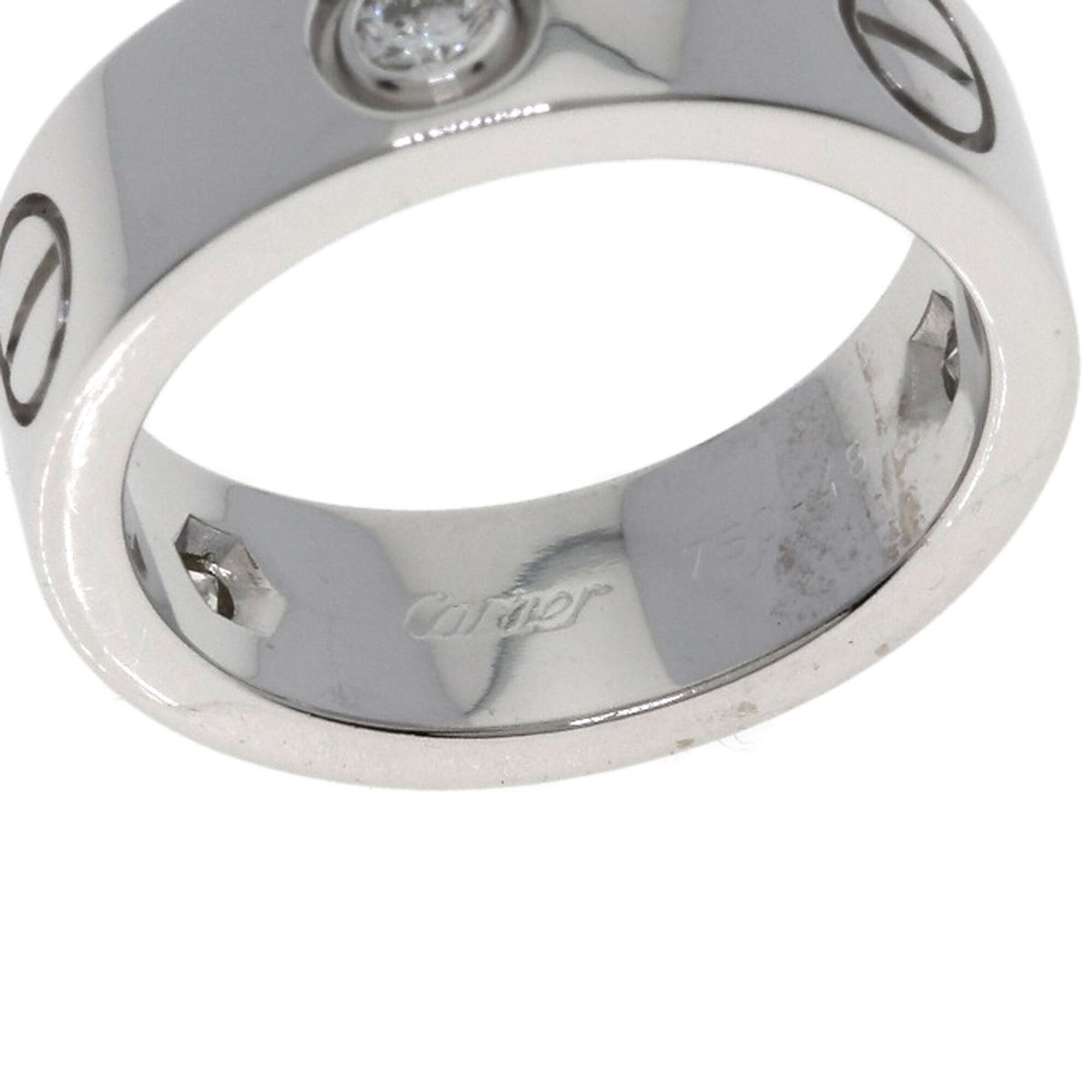 Cartier Love White Gold (18K) Band Ring (Pre-Owned)