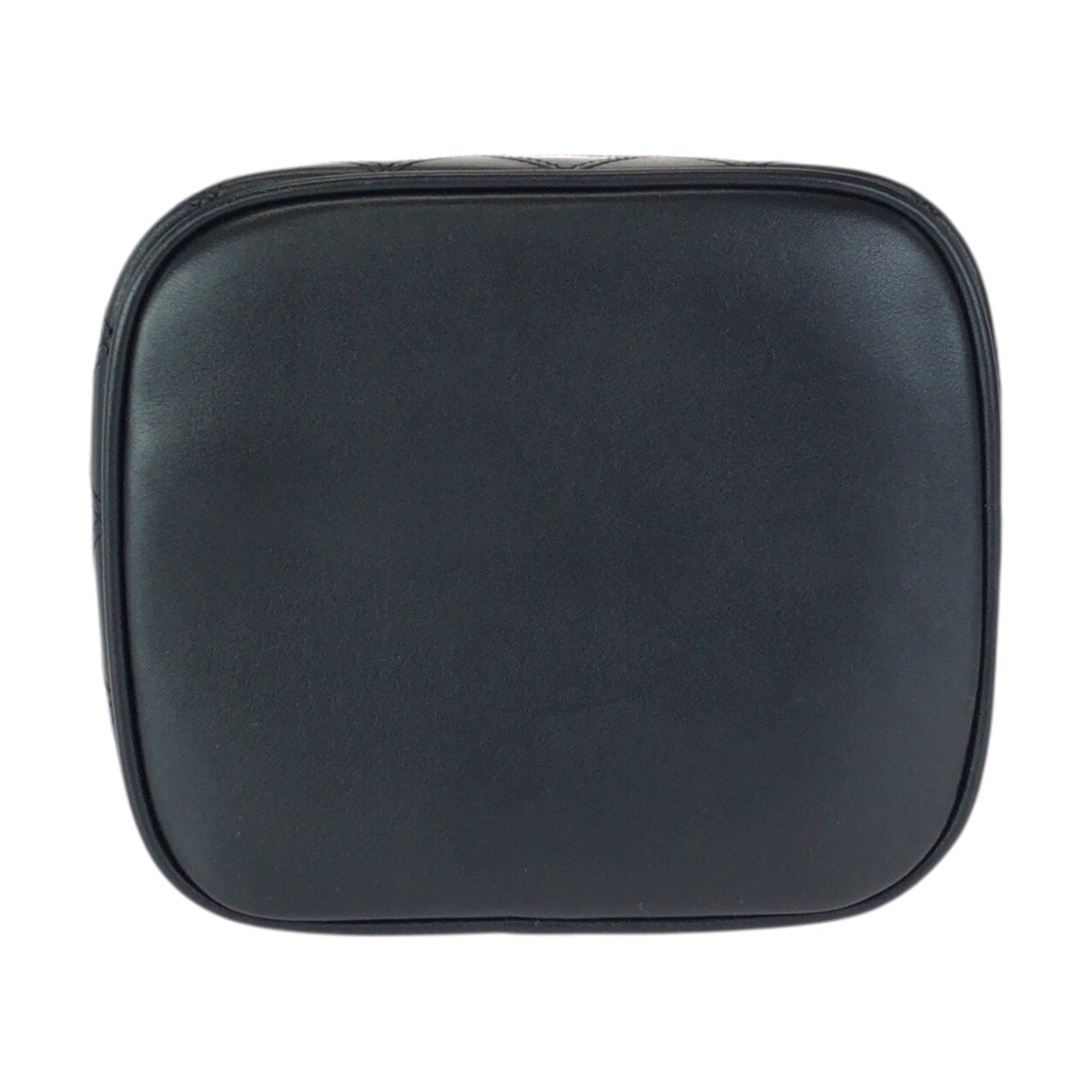 Chanel Black Leather Pouch Vanity Bag (Pre-Owned)