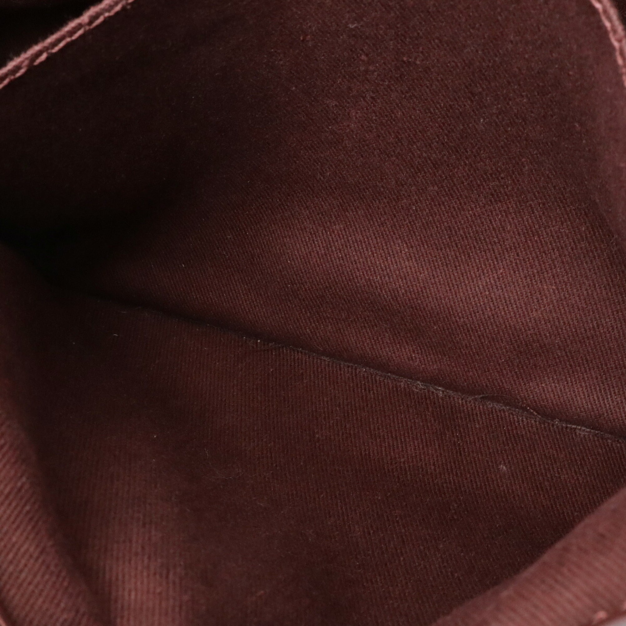 Celine Bordeaux Leather Handbag Tote Bag (Pre-Owned)