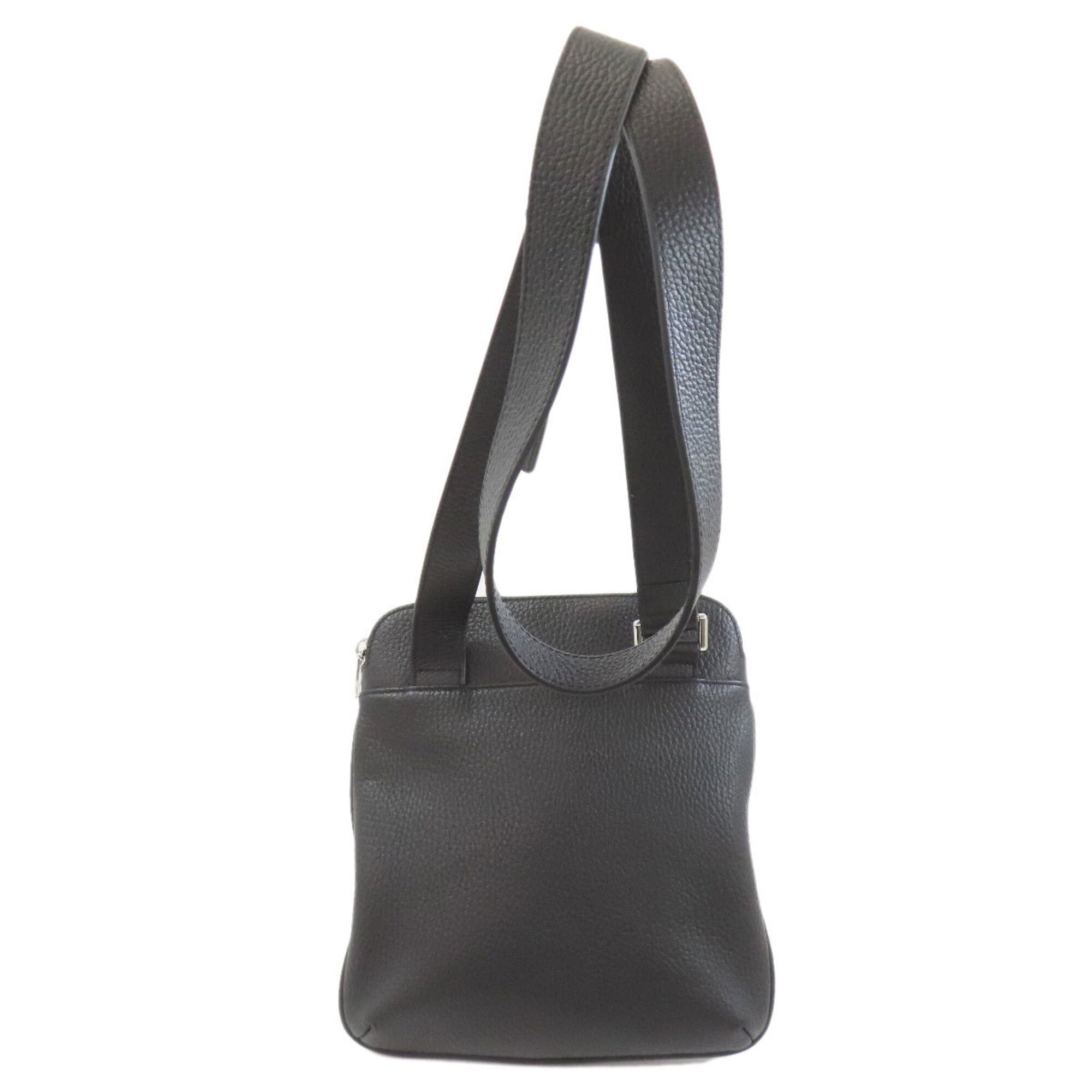 Emporio Armani Black Leather Shoulder Bag (Pre-Owned)