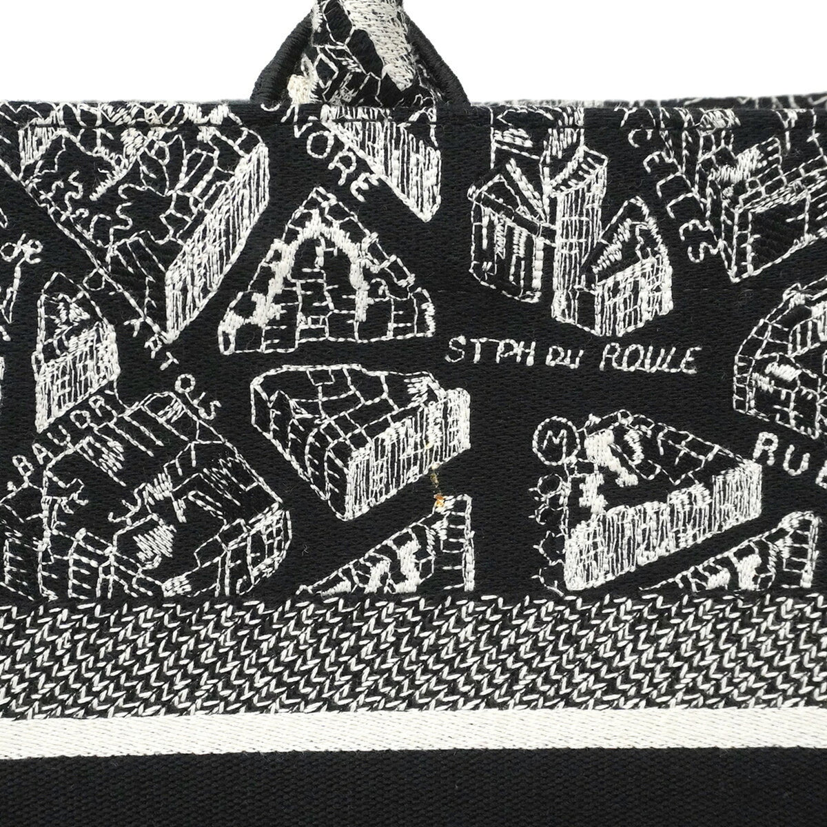 Christian Dior Black Canvas Tote Bag (Pre-Owned)