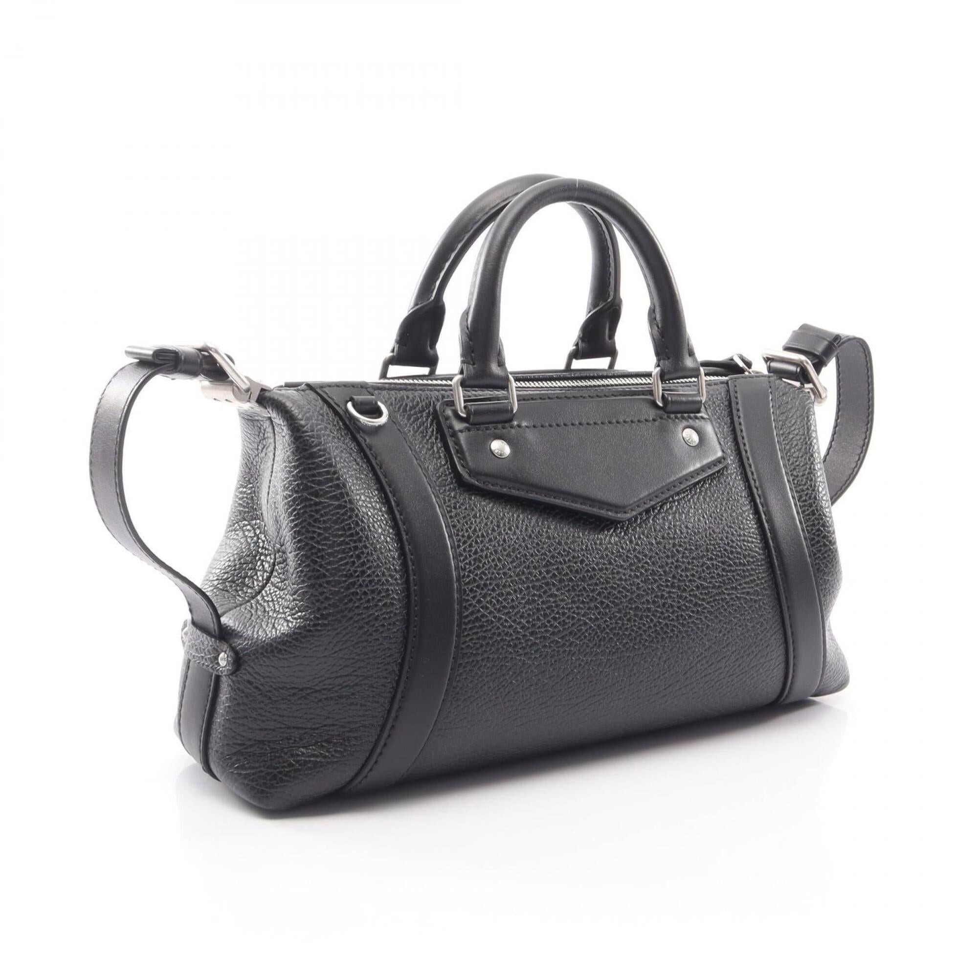 Louis Vuitton Black Noir Leather Handbag (Pre-Owned)