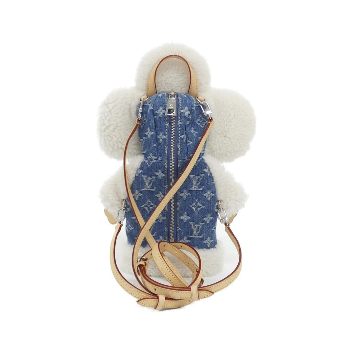 Louis Vuitton Blue White Denim Canvas Backpack (Pre-Owned)