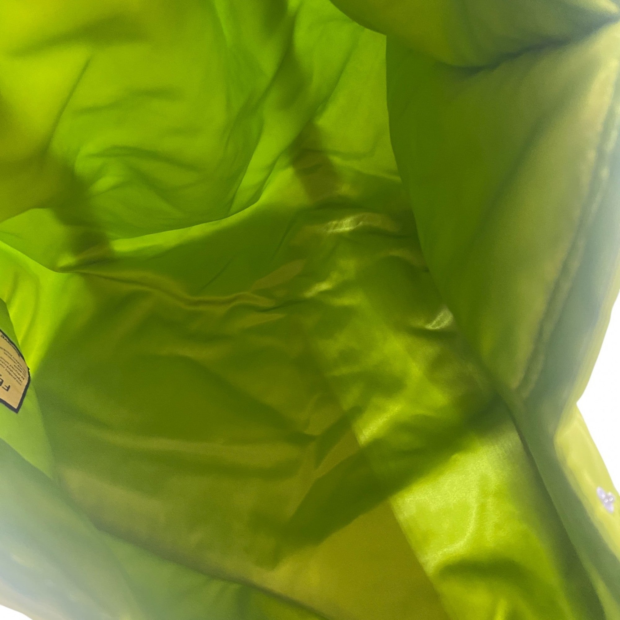 Fendi Green Yellow Nylon Eco-Bag Tote Bag (Pre-Owned)